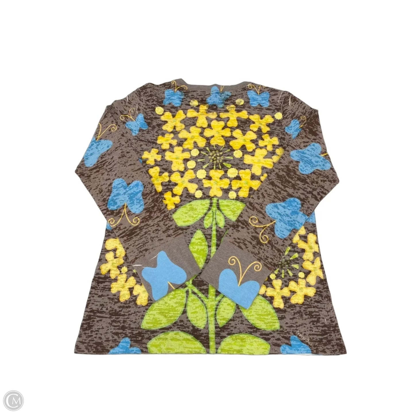 Top Long Sleeve By Cmc In Floral Print, Size: Xl