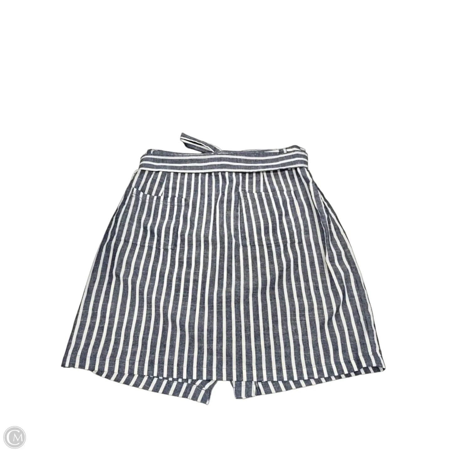 Skirt Mini & Short By Just Living In Striped Pattern, Size: L