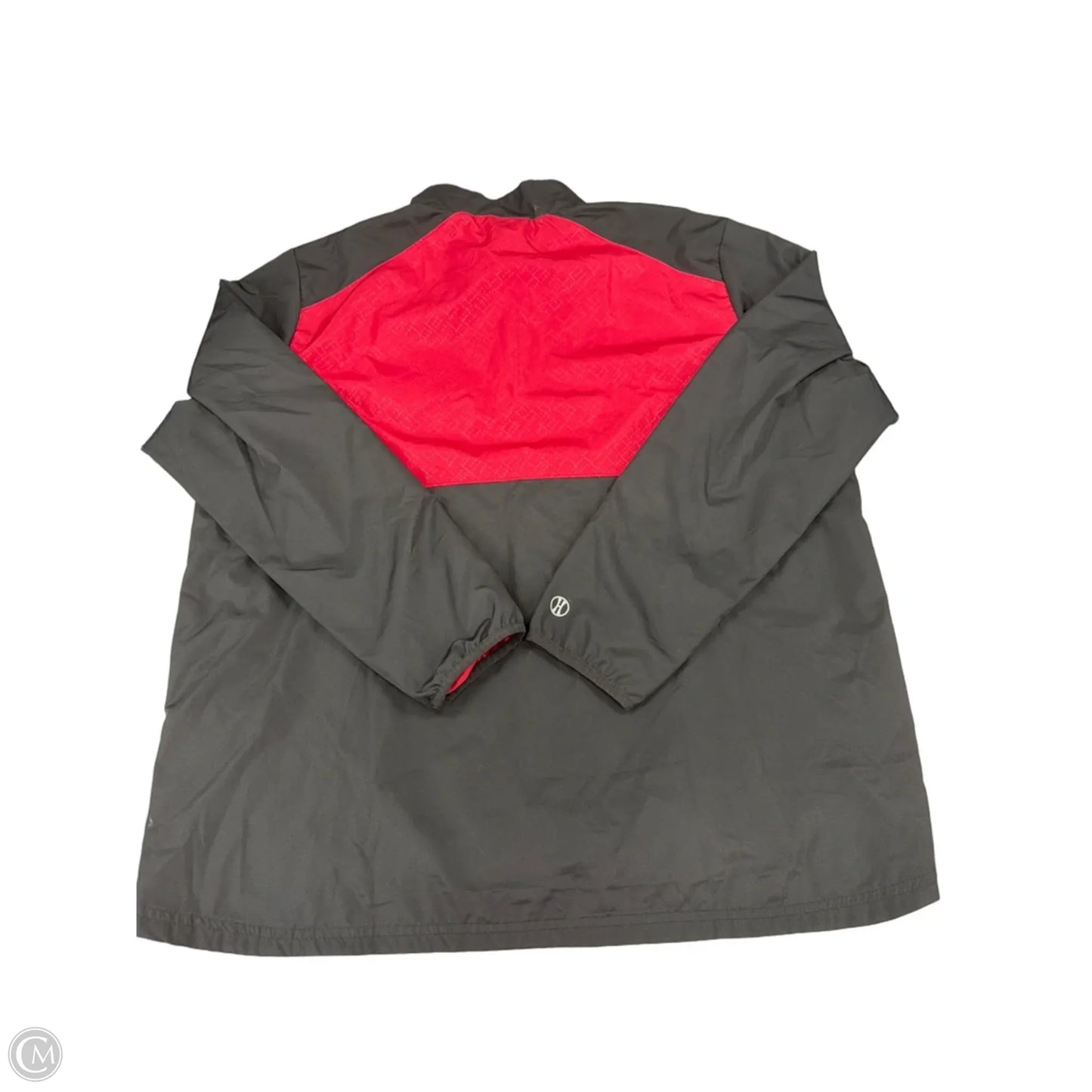 Jacket Windbreaker By Cme In Black & Red, Size: Xl