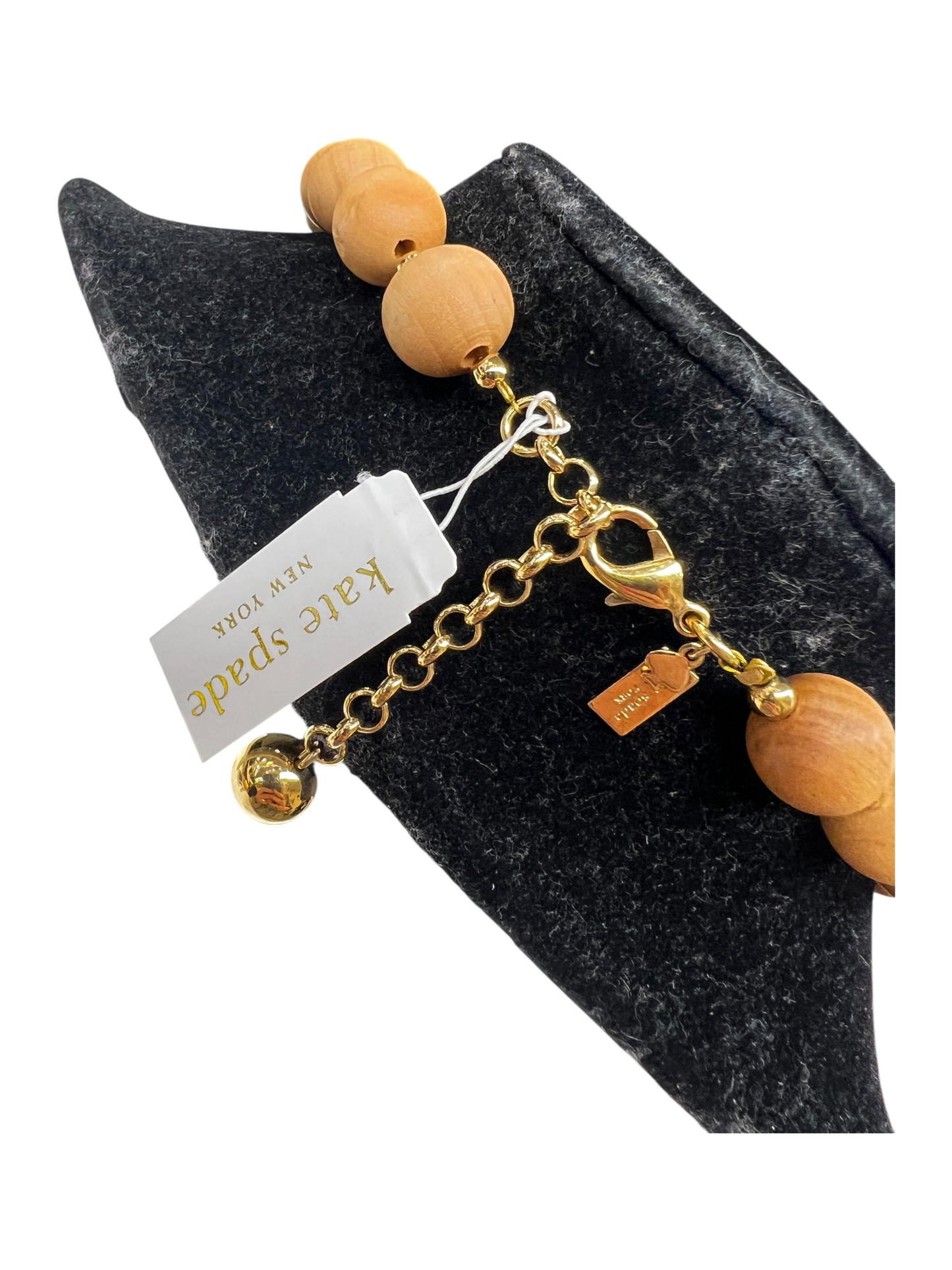Necklace Designer By Kate Spade In Brown & Gold