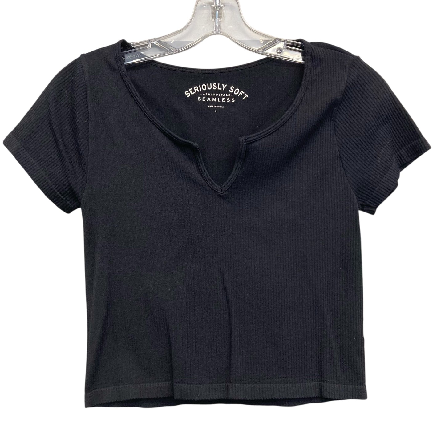 Top Ss Basic By Aeropostale In Black, Size:L