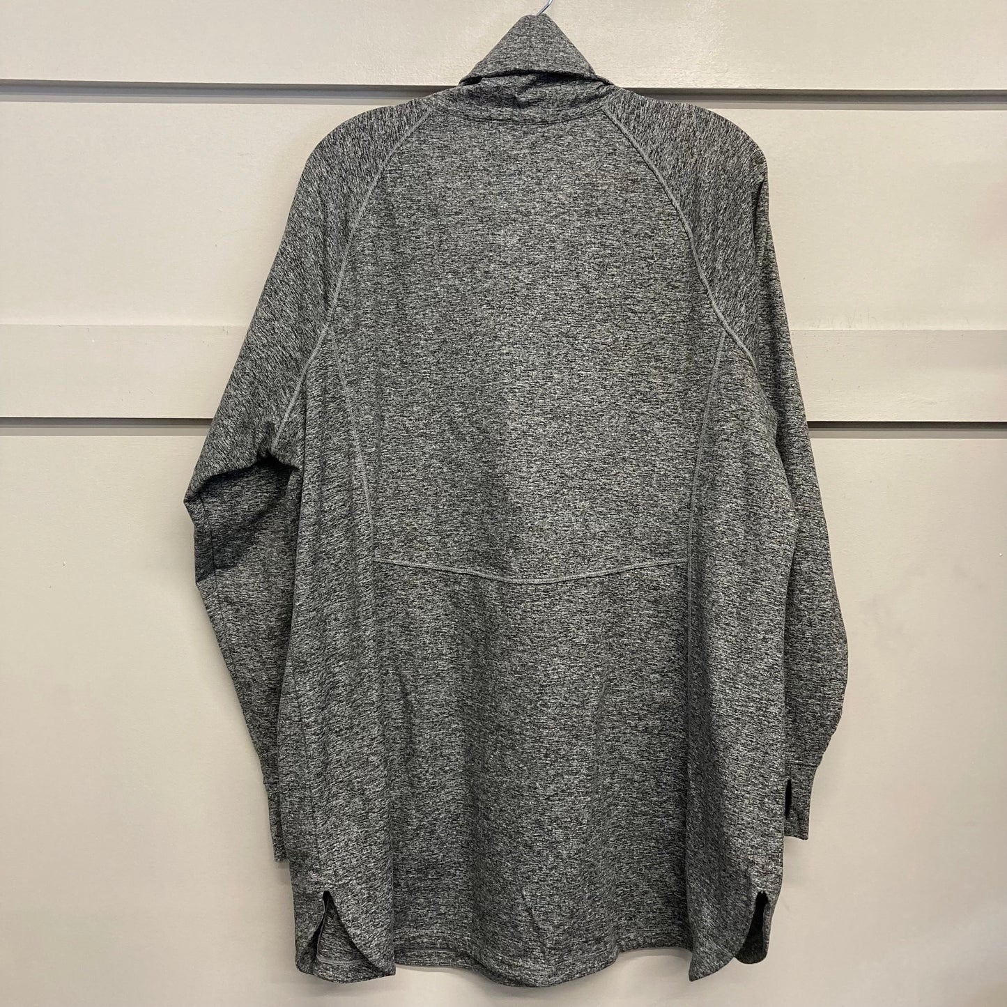 Athletic Top Ls Collar By Duluth Trading In Black & White& Grey, Size:1X