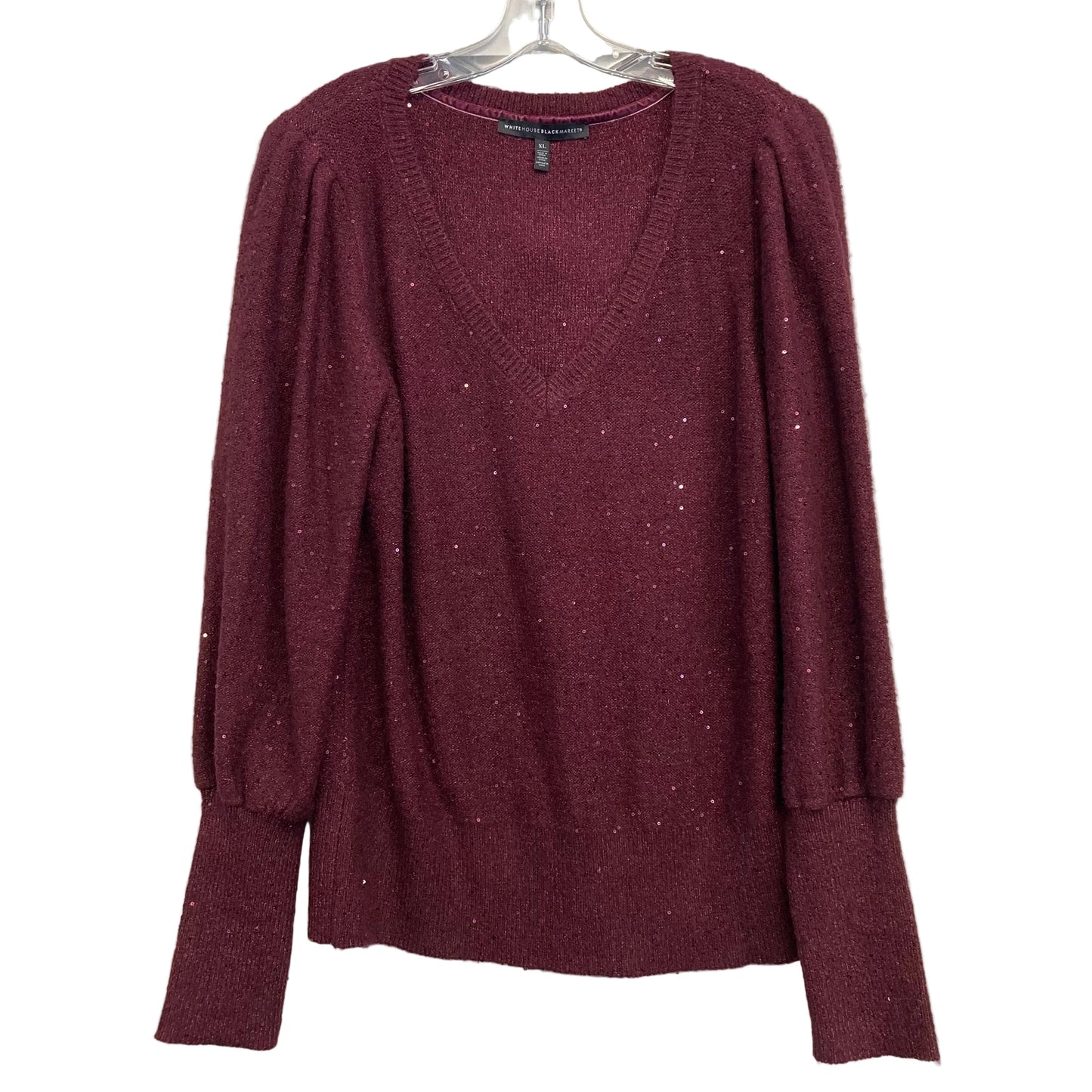 Sweater By White House Black Market In Maroon, Size:Xl