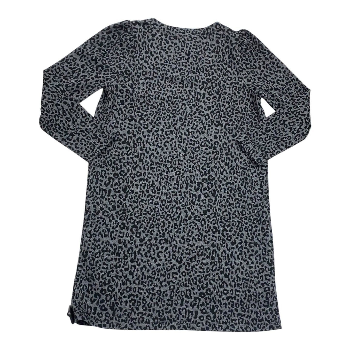 Dress Casual Midi By Loft In Black & Grey, Size:L