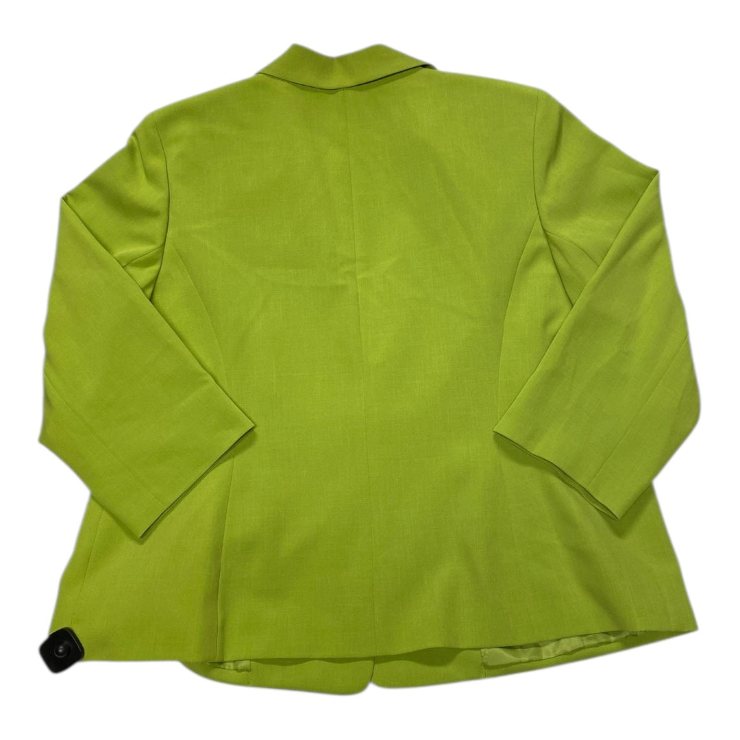 Blazer By Kasper In Chartreuse, Size:18
