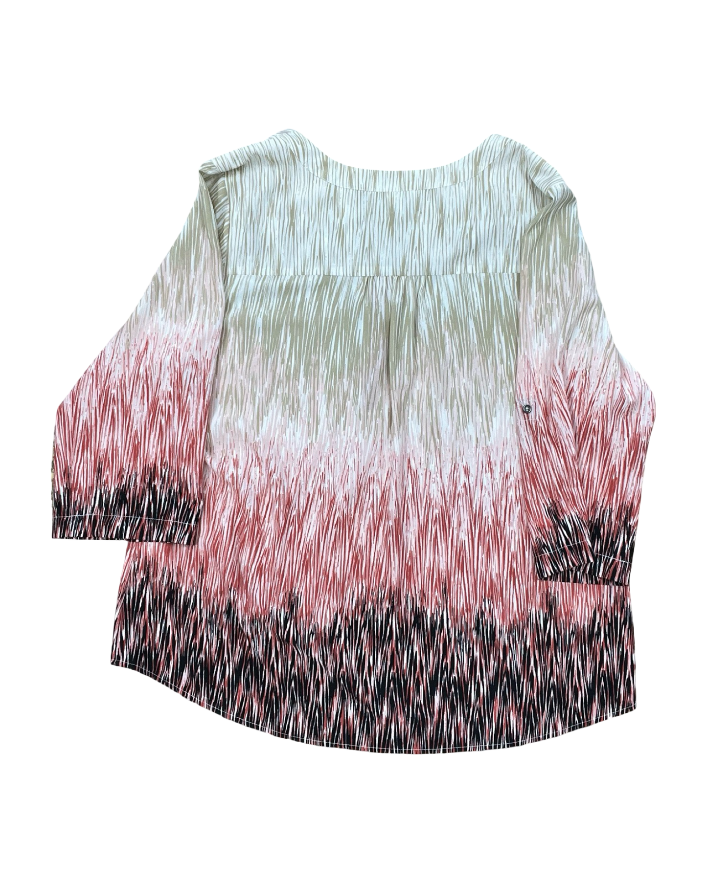 Top Ls By Christopher And Banks In Tan & White, Size:L