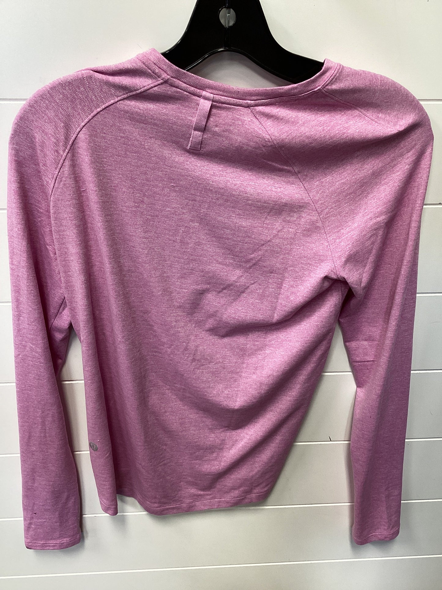 Athletic Top Ls Crewneck By Lululemon In Pink, Size:2