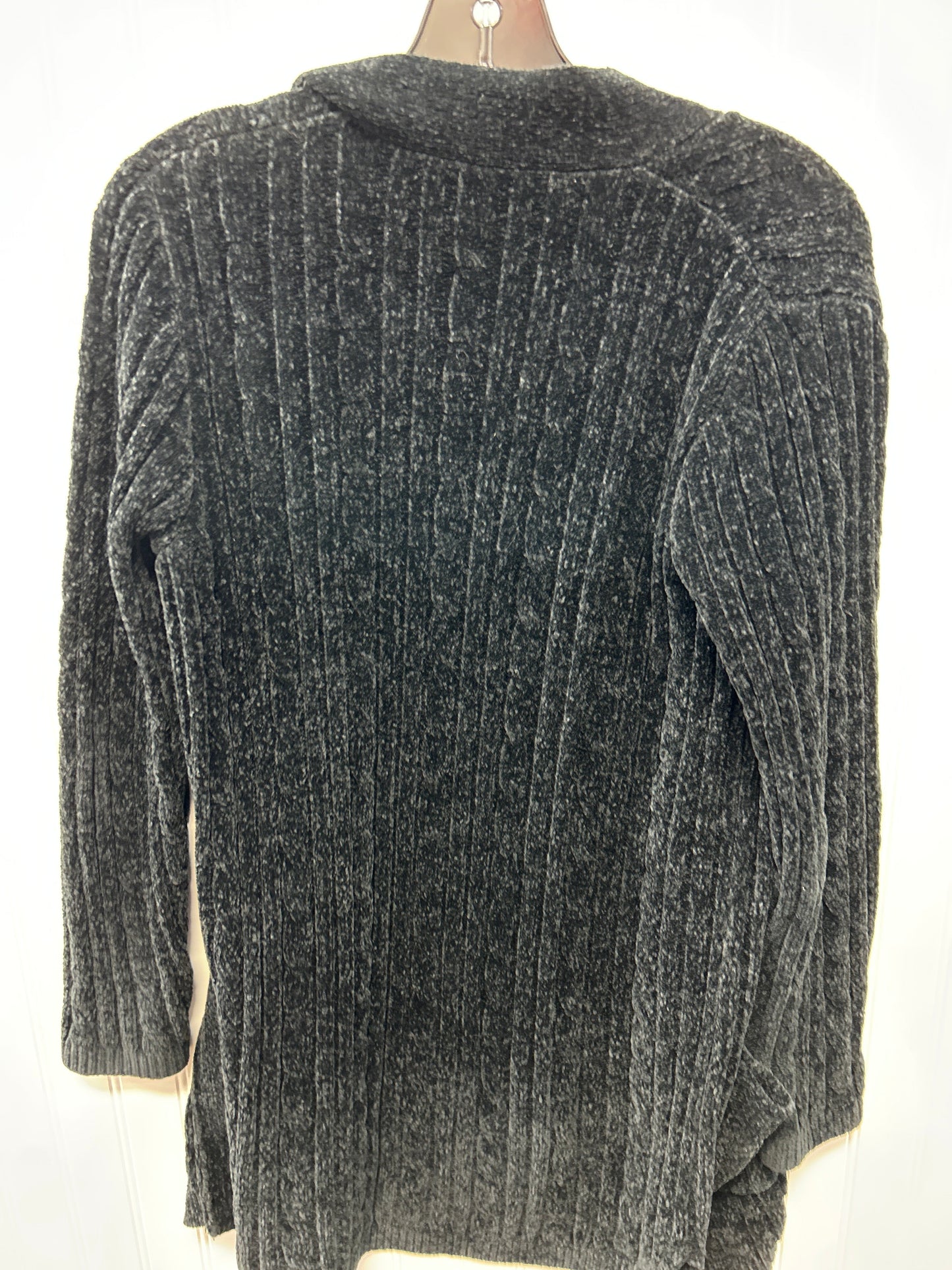 Sweater Cardigan By Matty M In Black, Size:M