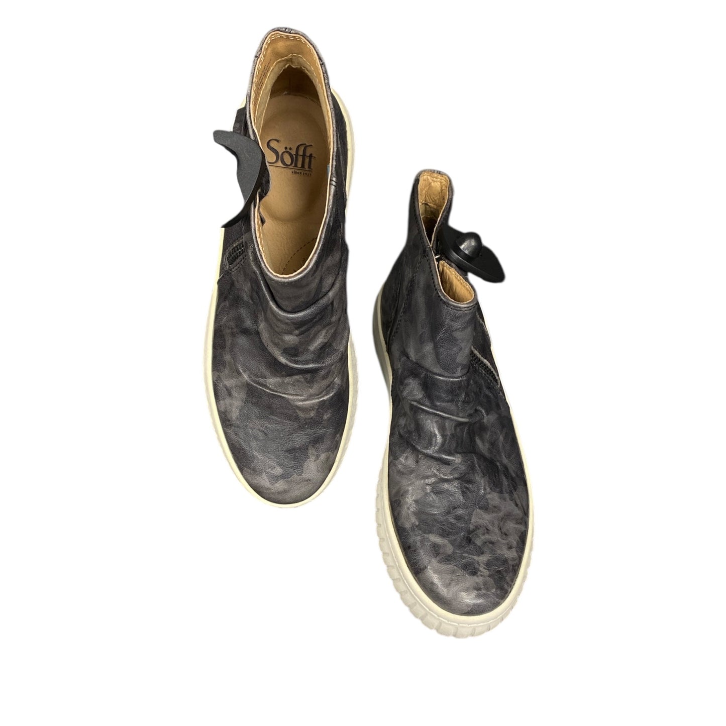 Boots Ankle Flats By Sofft In Grey, Size:9