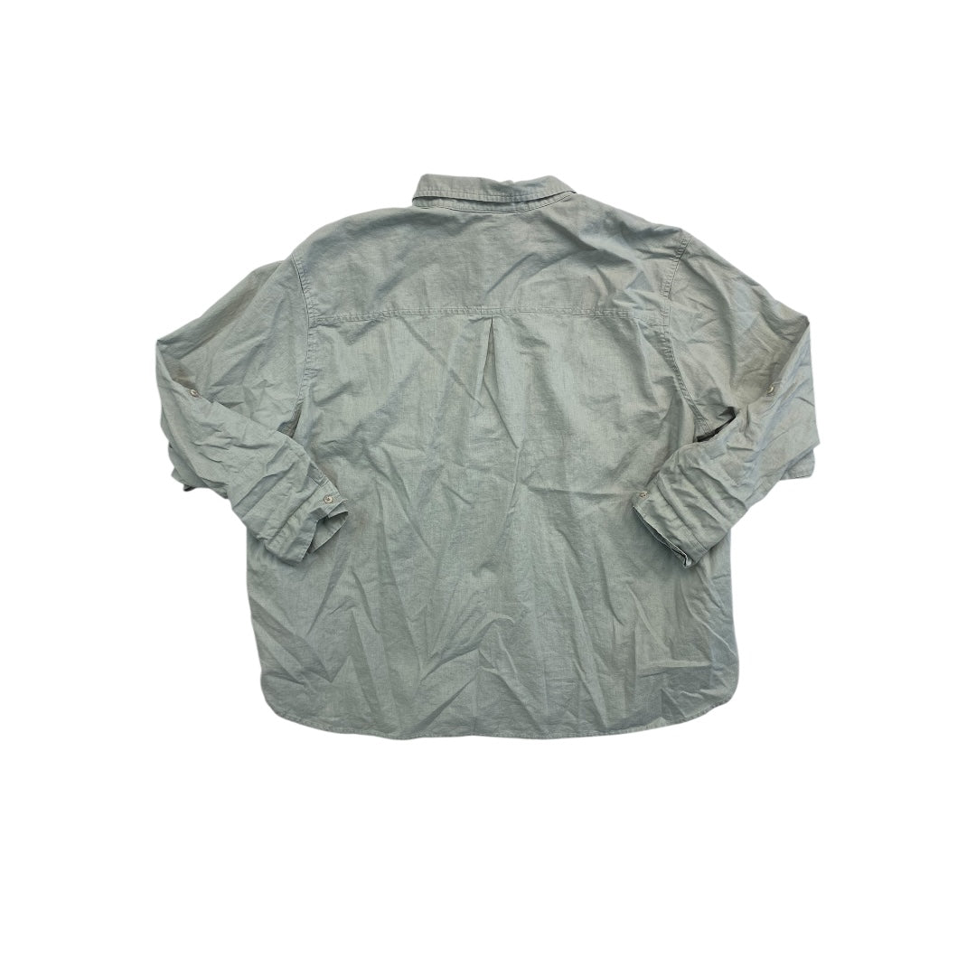 Top Ls By Eddie Bauer In Green, Size:2X