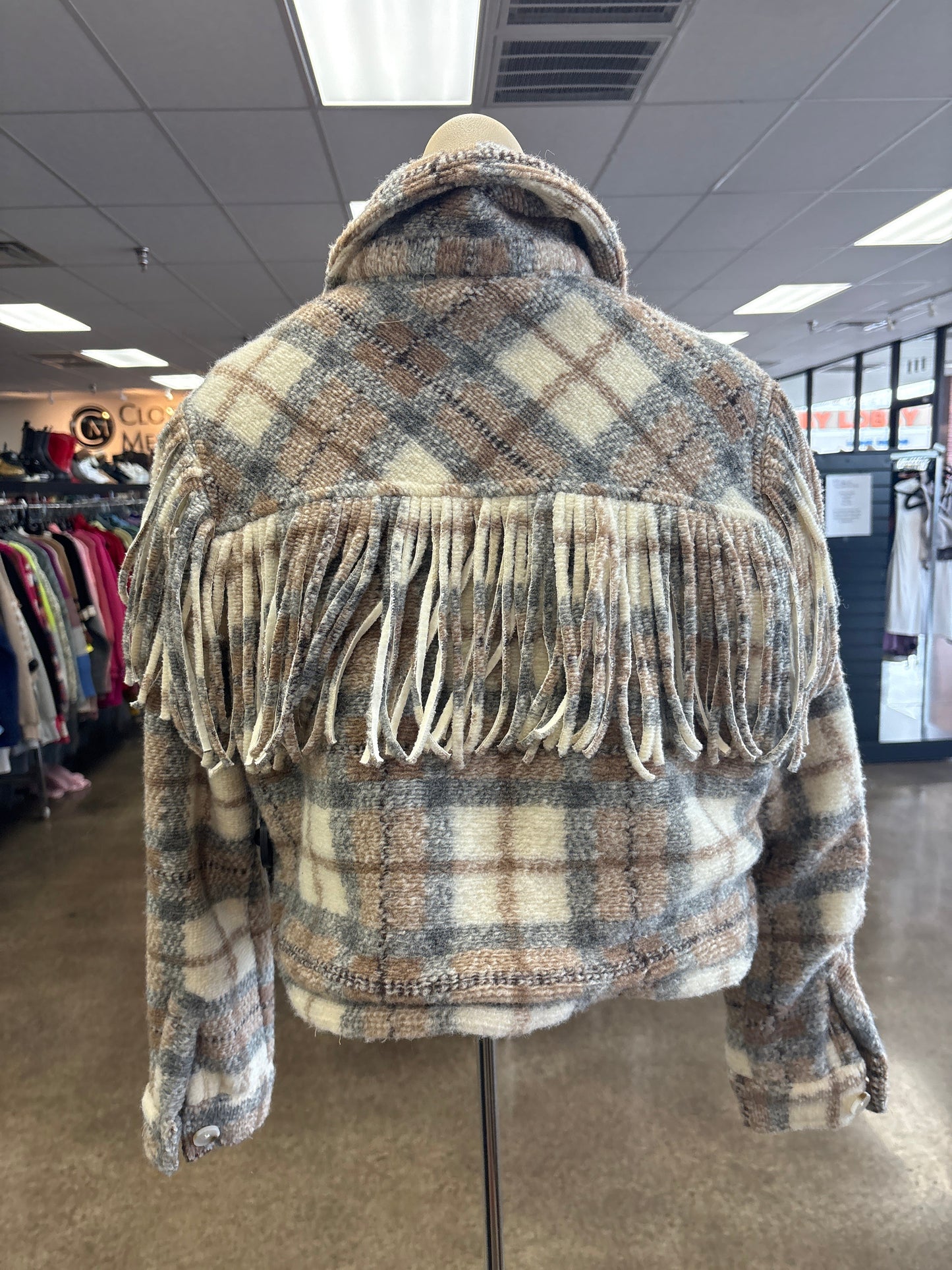 Jacket Faux Fur & Sherpa By Blanknyc In Cream & Tan, Size:S