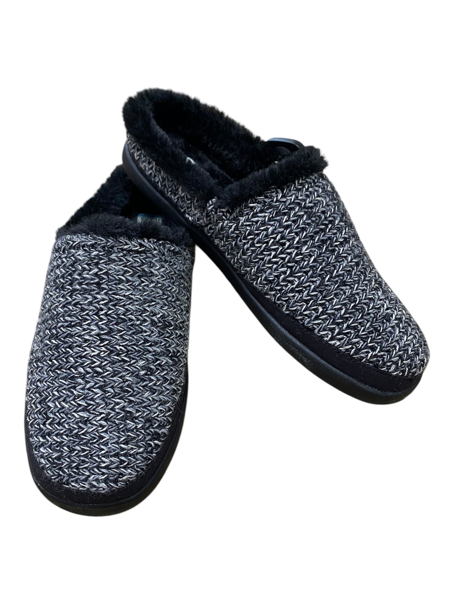 Shoes Flats By Toms In Black & Grey, Size:7.5