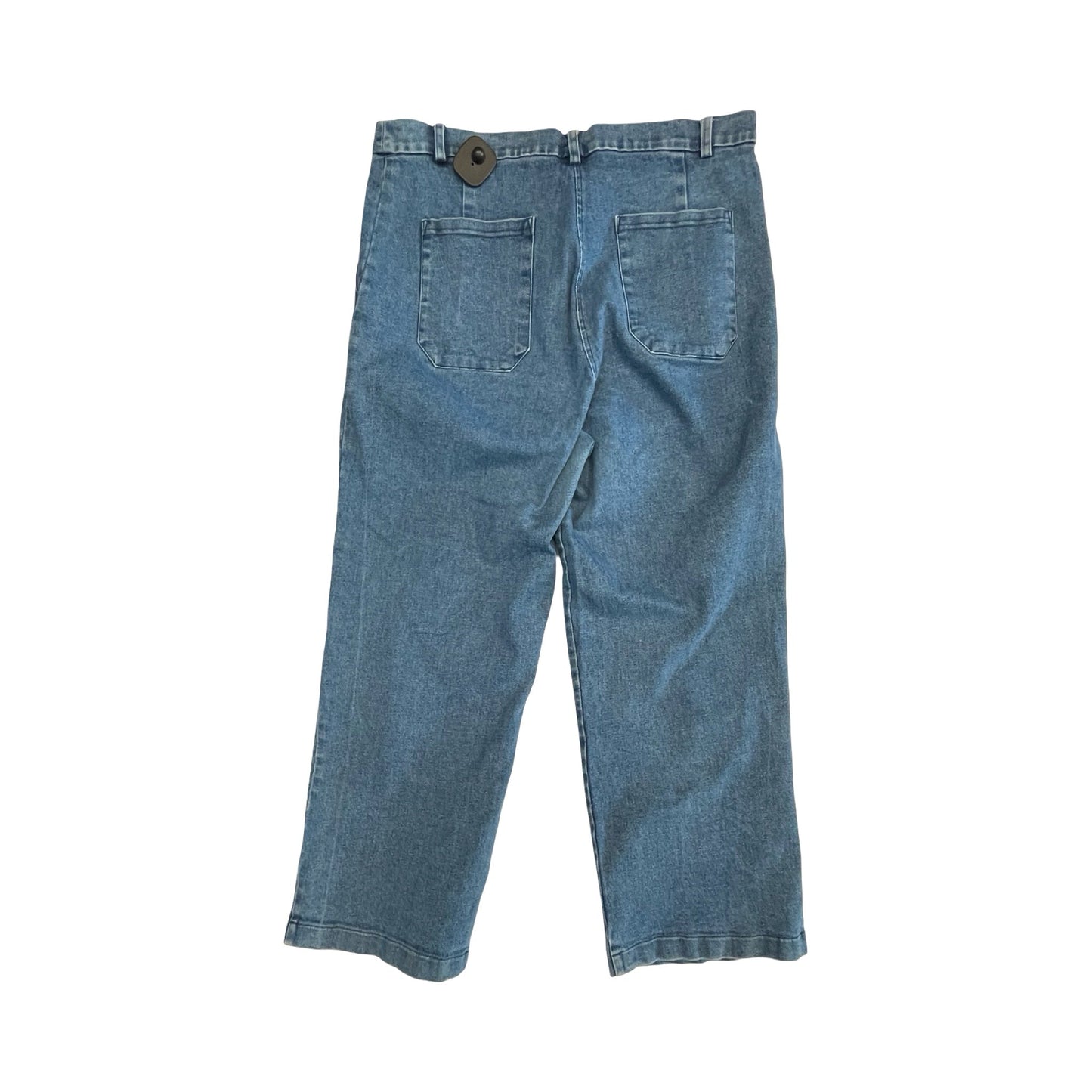 Jeans Wide Leg By Cmc In Blue Denim, Size:2X