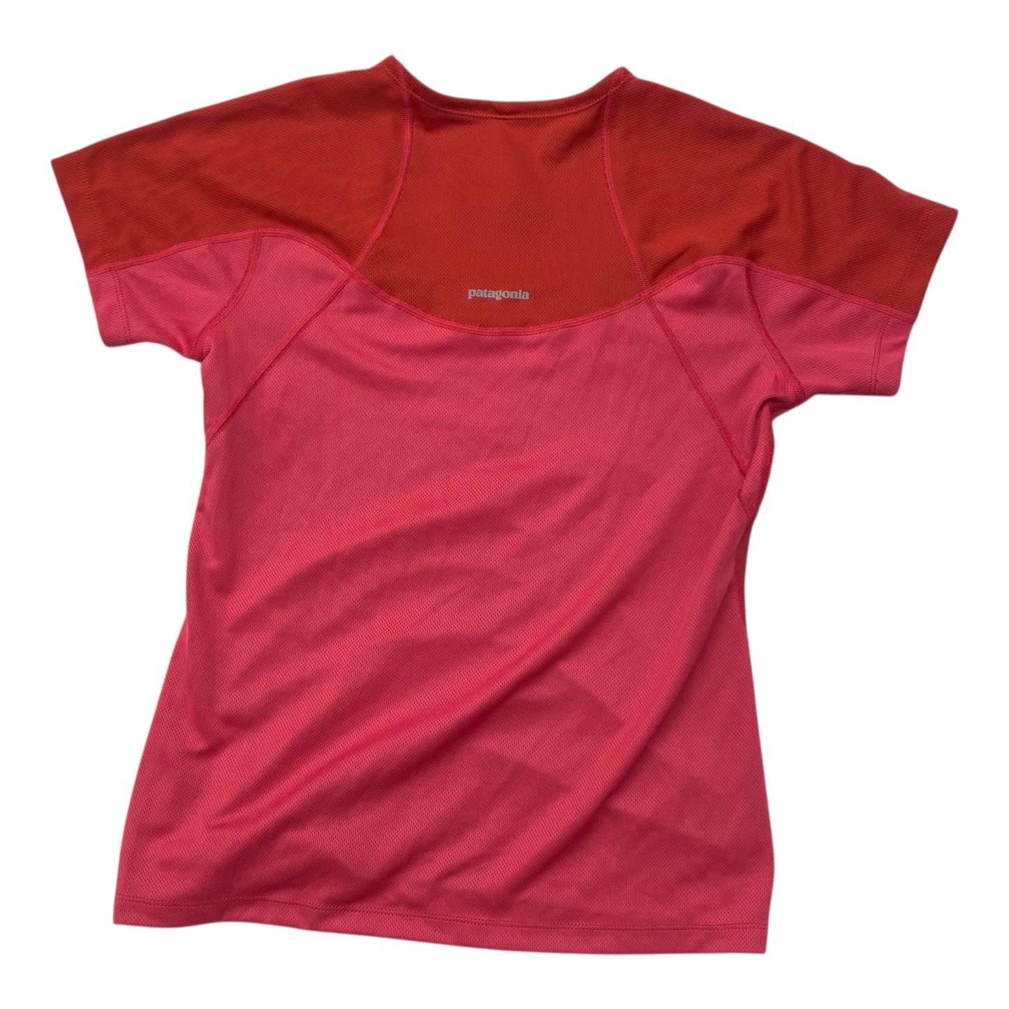 Athletic Top Ss By Patagonia In Pink & Red, NWT! Size:S