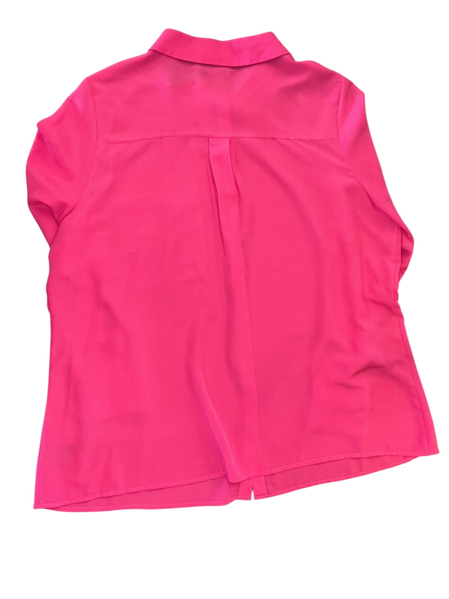 Blouse Ls By Worthington In Pink, Size:1X