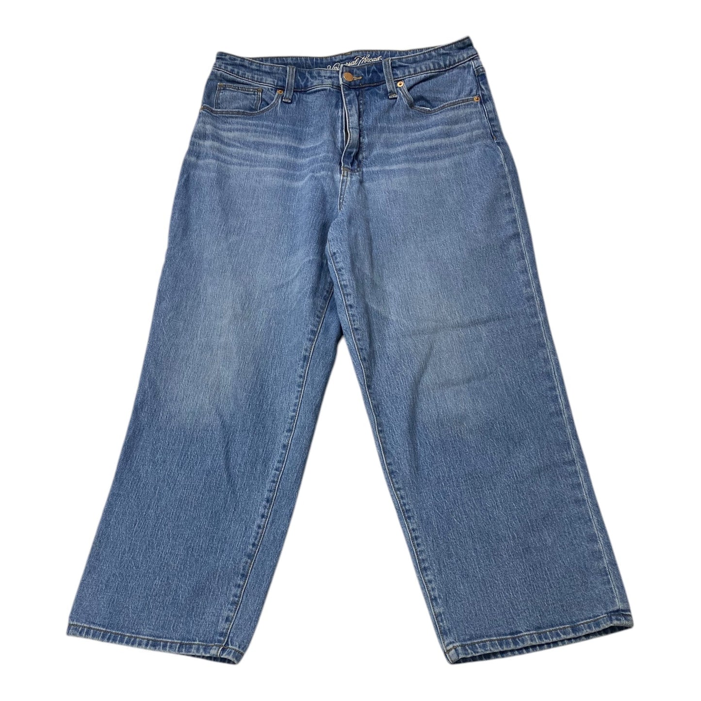 Jeans Wide Leg By Universal Thread In Blue Denim, Size:12