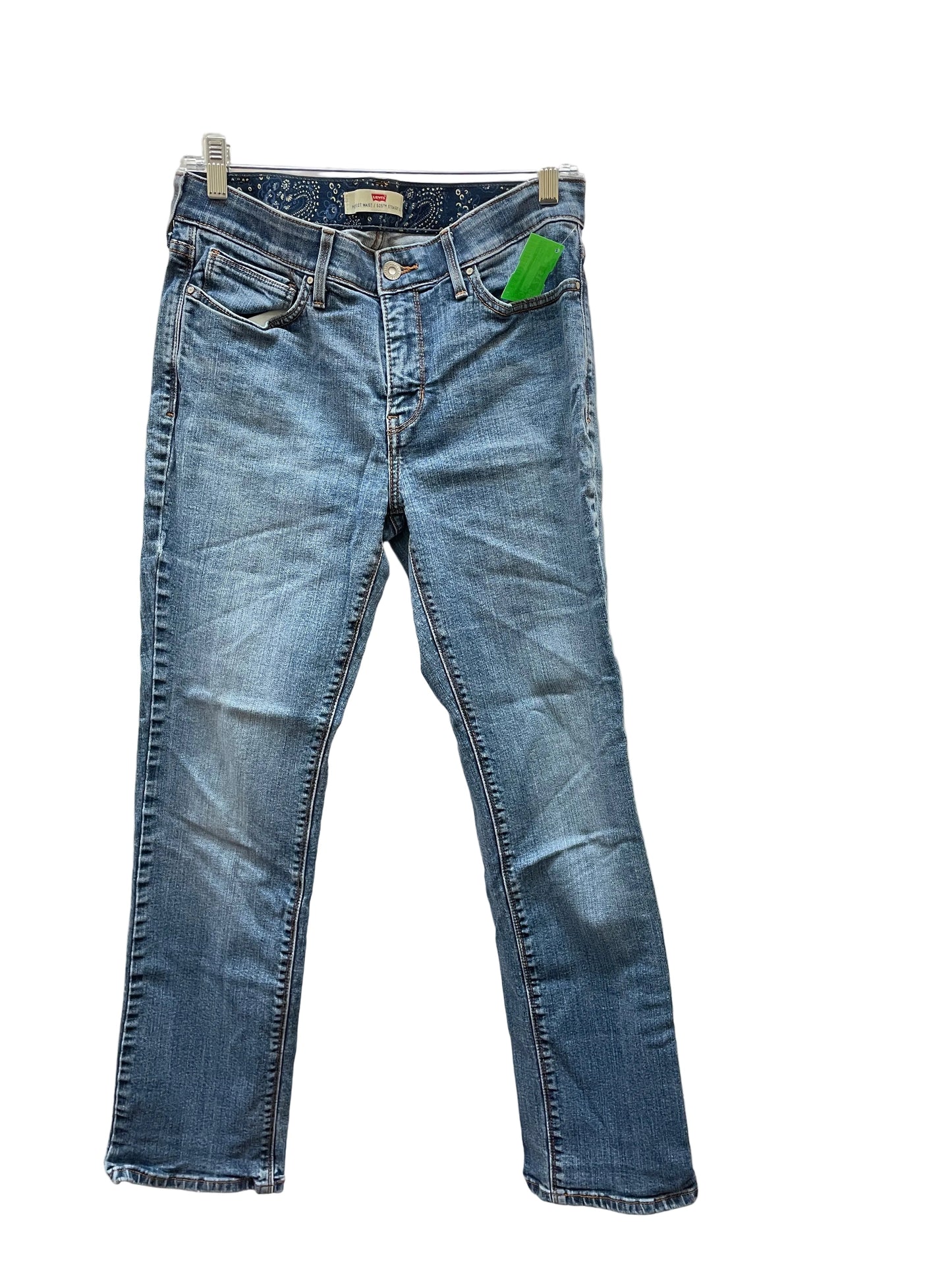 Jeans Straight By Levis In Blue Denim, Size:10
