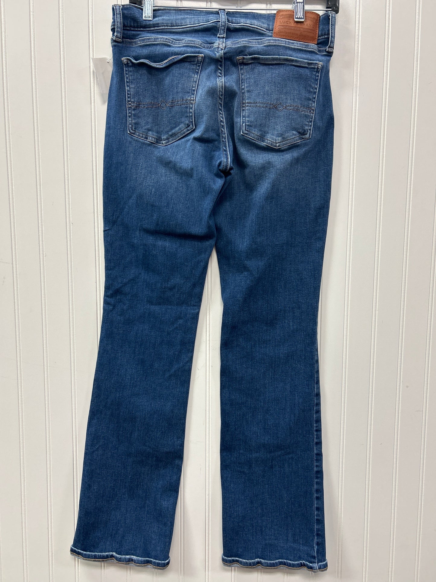 Jeans Boot Cut By Lucky Brand In Blue Denim, Size:6