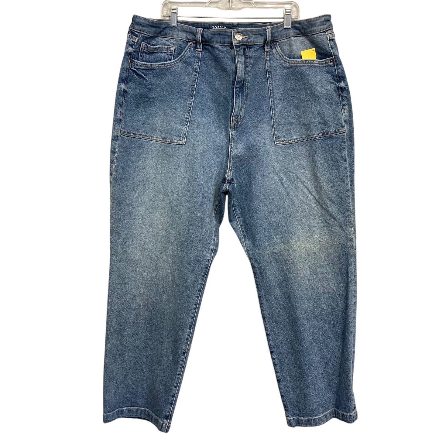 Jeans Wide Leg By Torrid In Blue Denim, Size:24