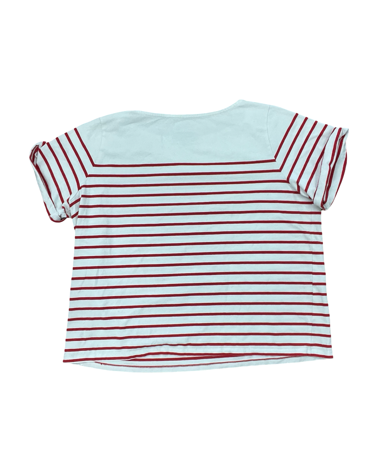 Top Ss By Time And Tru In Red & White, Size:2X