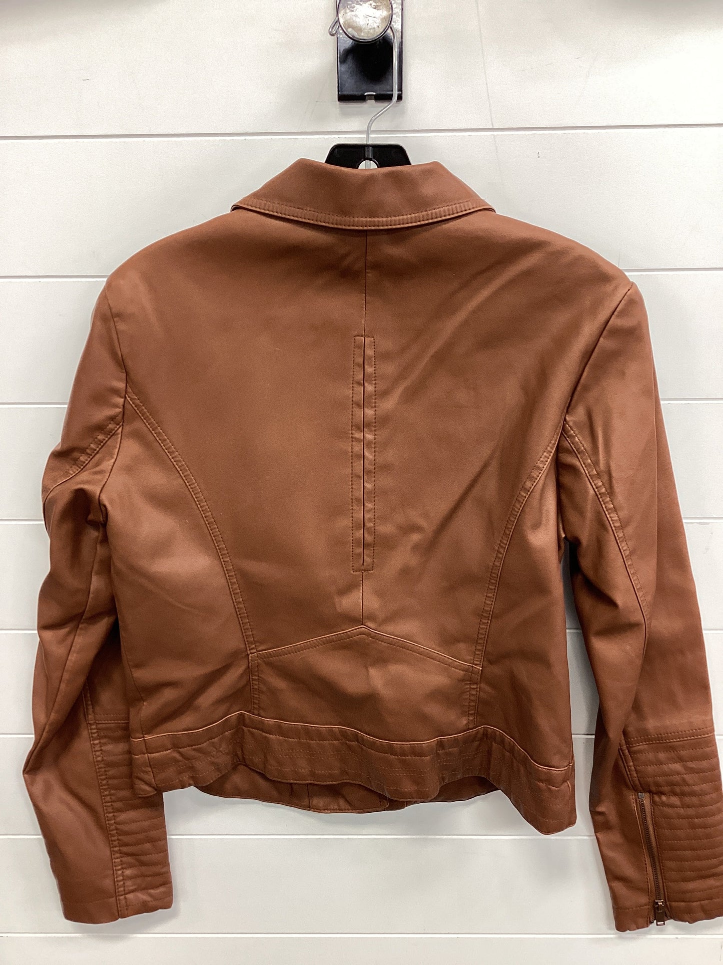 Jacket Moto By Universal Thread In Brown, Size:M