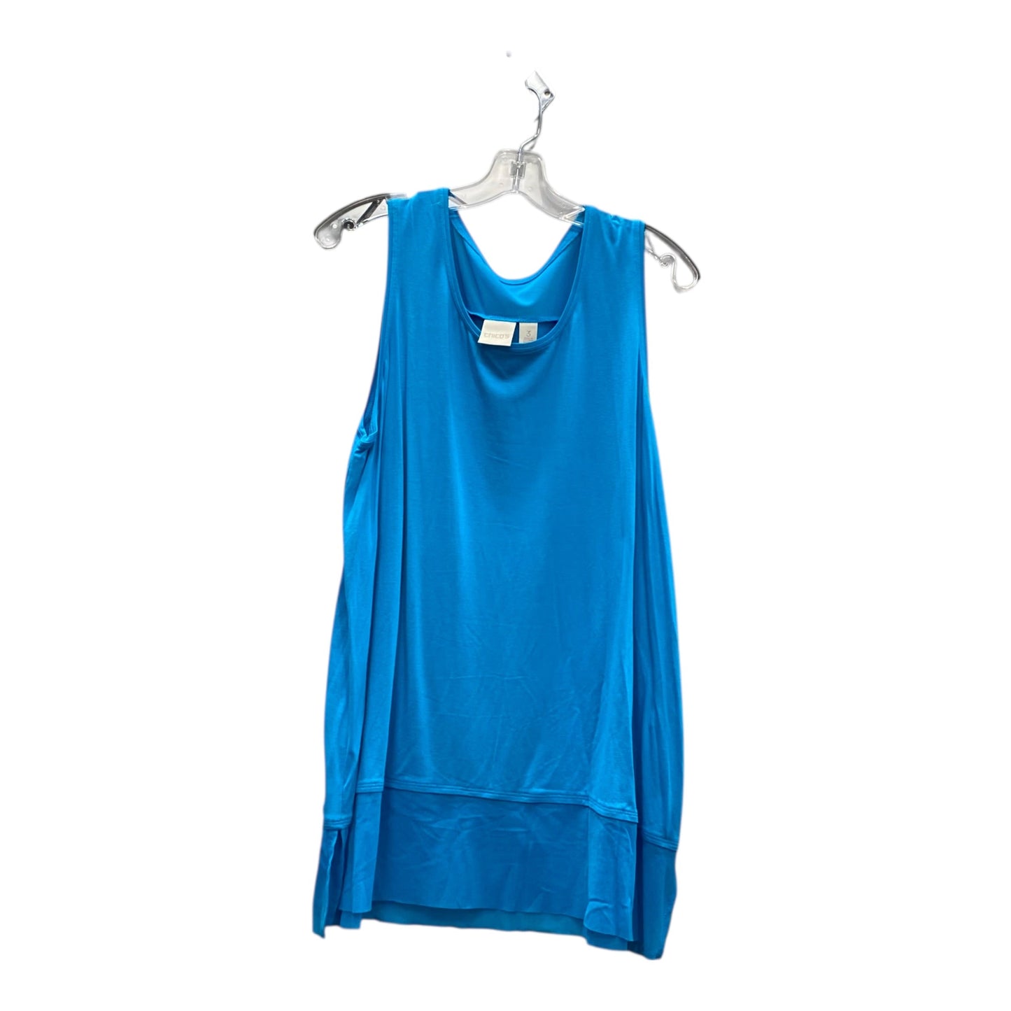 Top Sleeveless By Chicos In Blue, Size:Xl