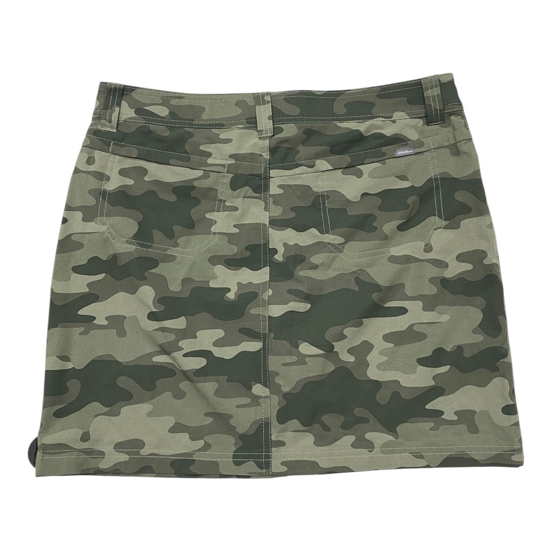 Athletic Skirt By Eddie Bauer In Camouflage Print, Size:10