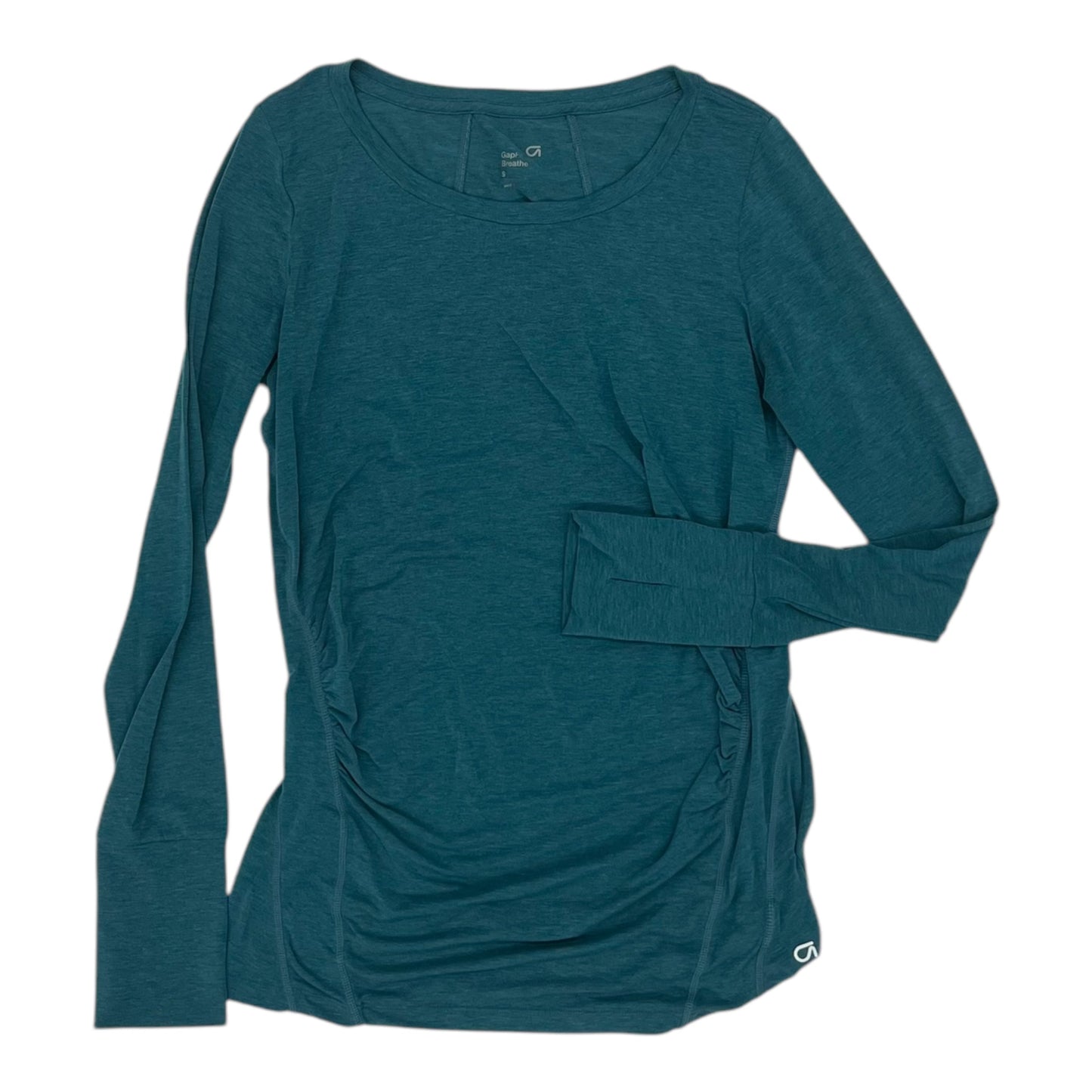 Mat Athletic Top Ls By Gapfit In Green, Size:S