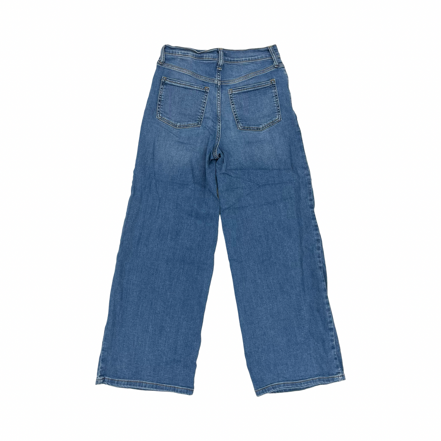 Jeans Wide Leg By Banana Republic In Blue Denim, Size:6