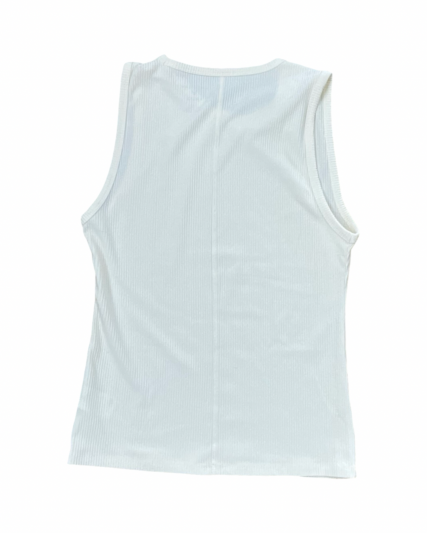Top Sleeveless By American Eagle In Cream, Size:L