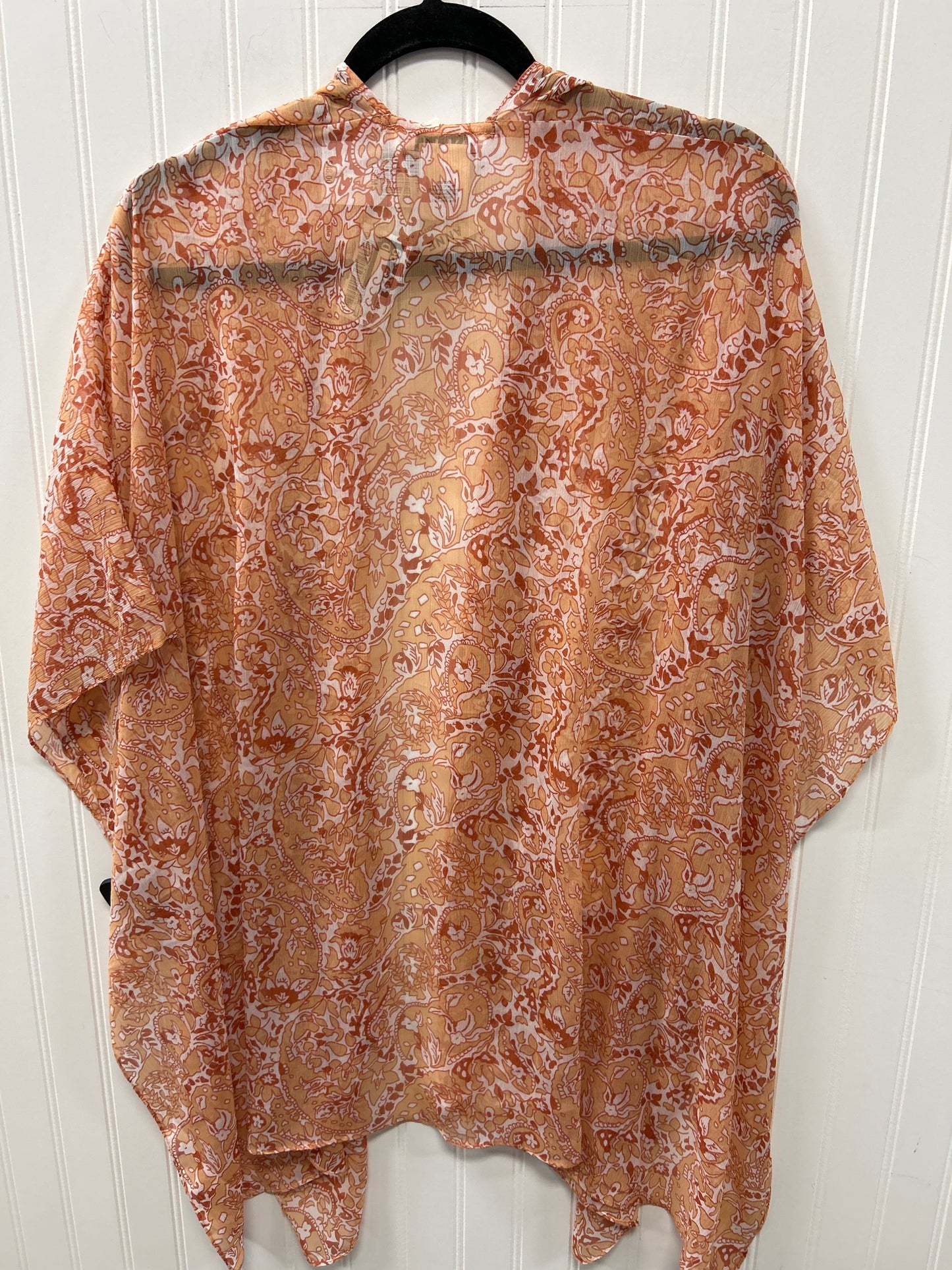 Kimono By Anne Klein In Orange, Size:Osfm