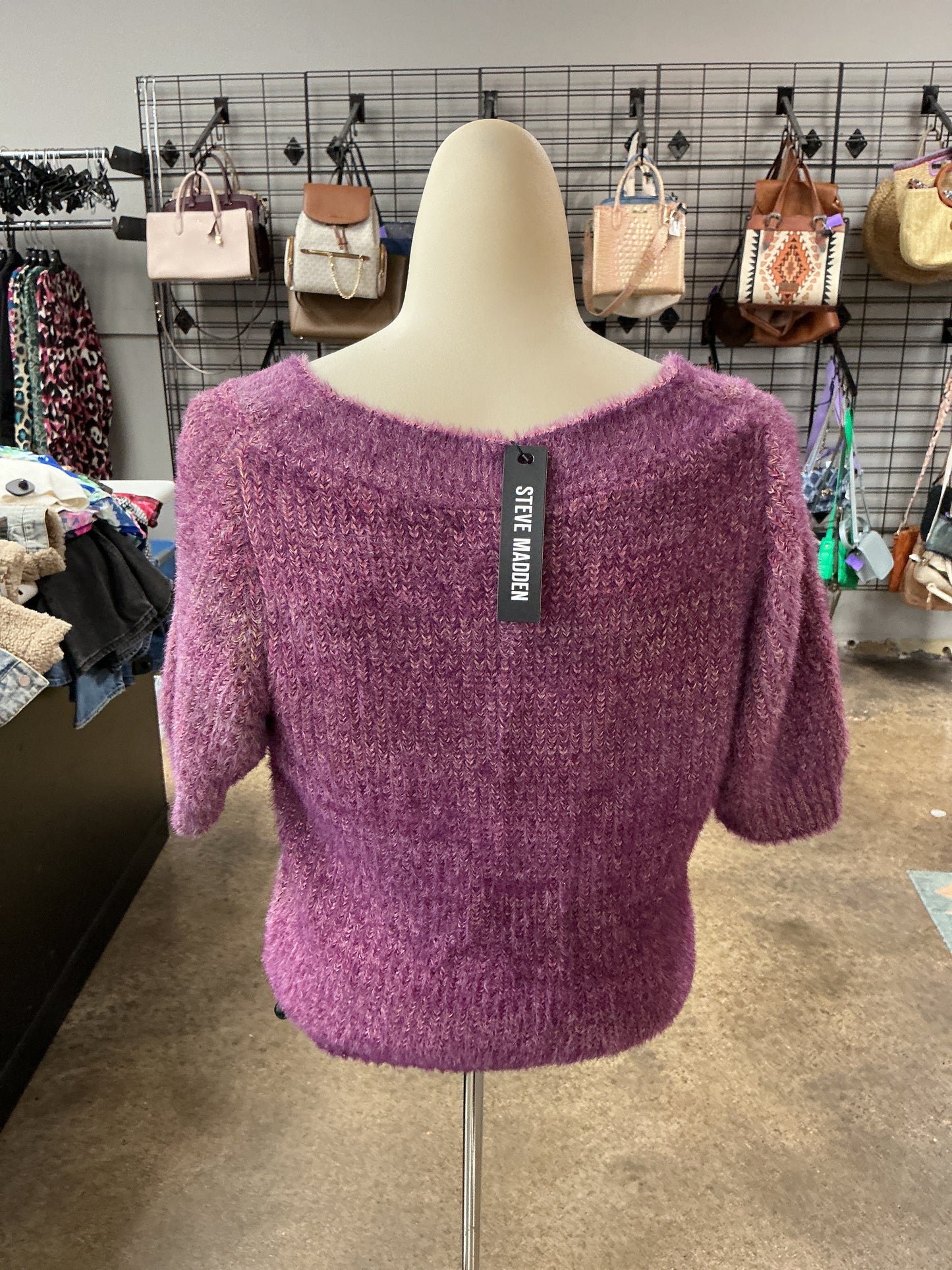 Sweater Ss By Steve Madden In Purple, Size:M
