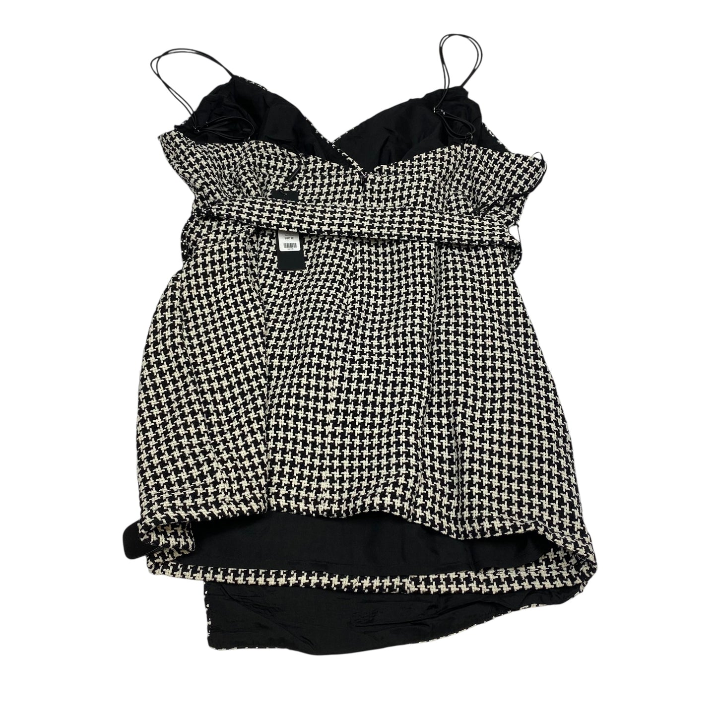 Dress Casual Short By Fashion Nova In Black & White, Size:2X