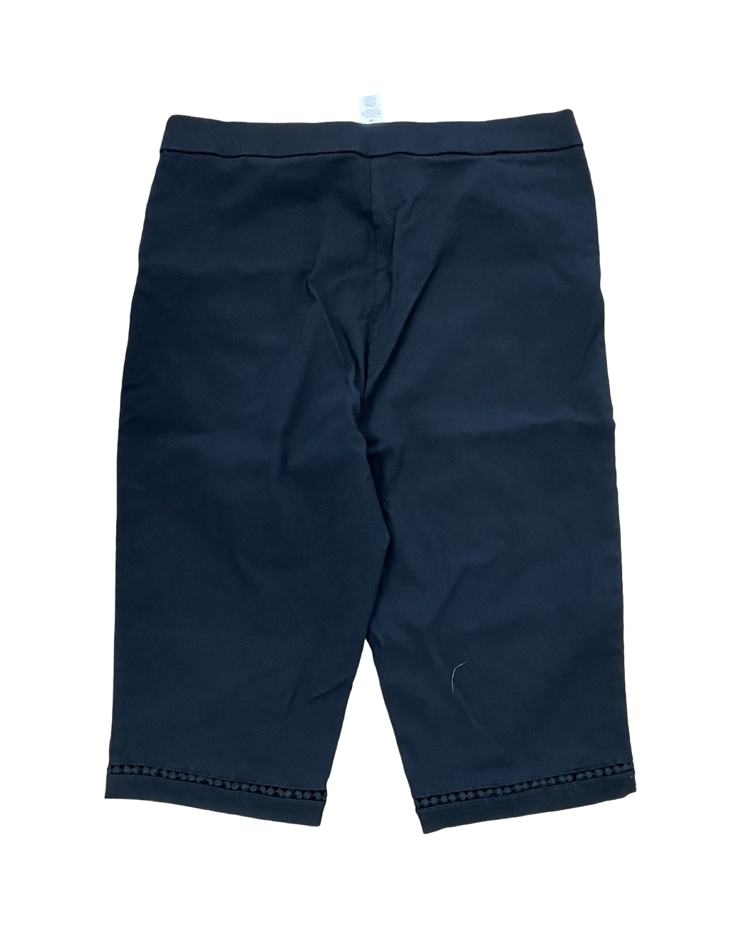 Pants Cropped By Alfred Dunner In Black, Size:16