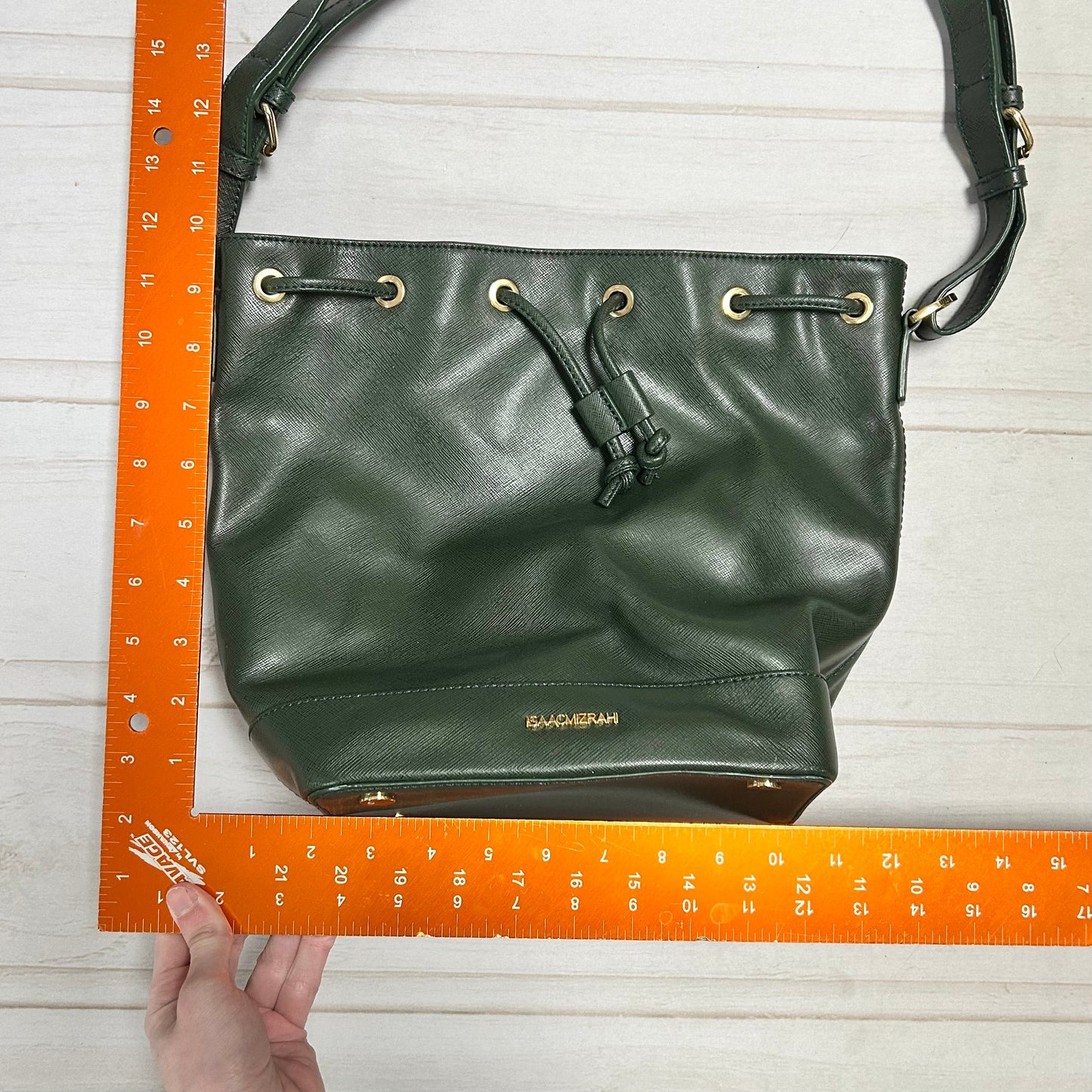 Handbag Leather By Isaac Mizrahi, Size: Medium