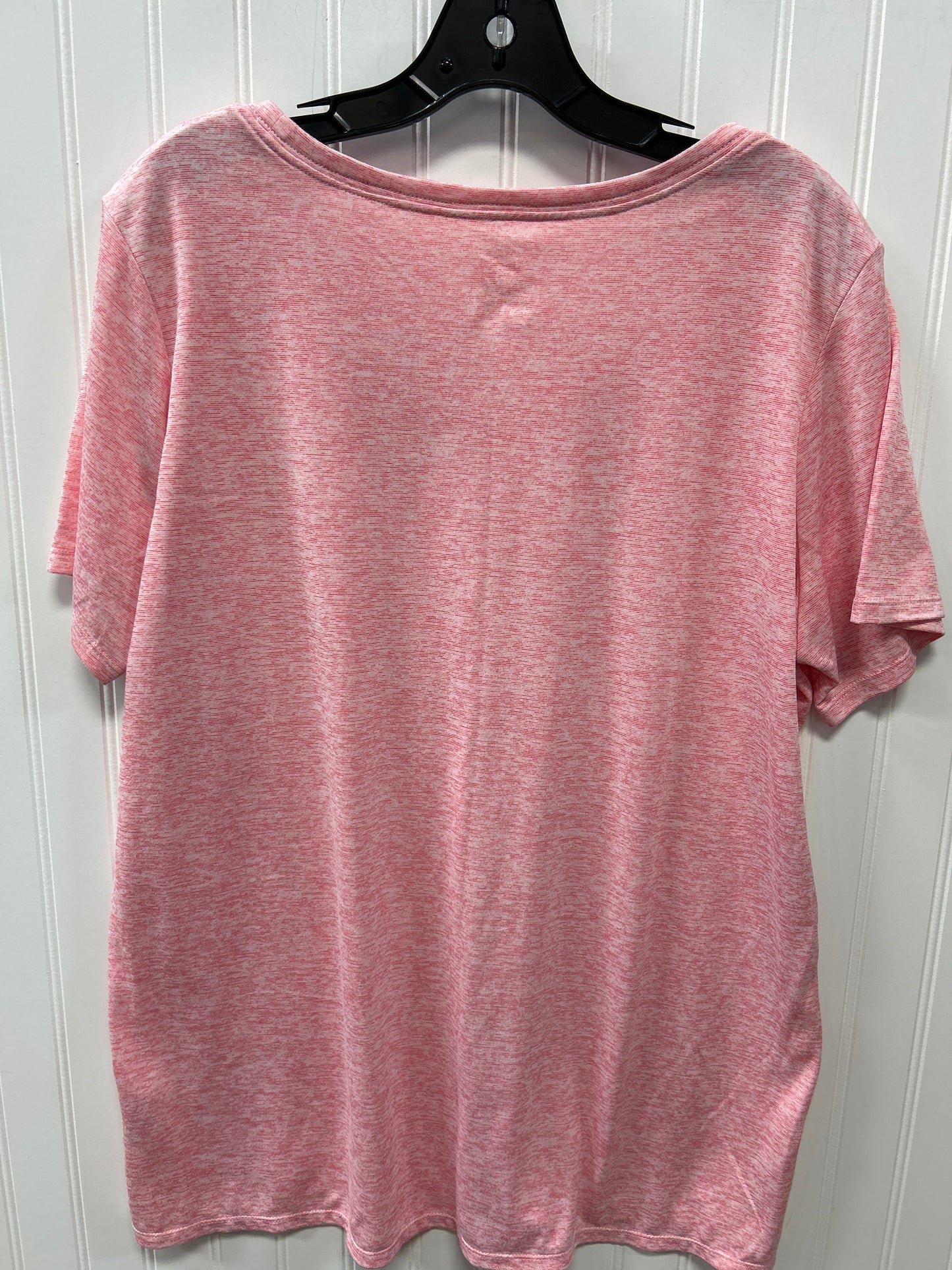 Athletic Top Ss By Nike Apparel In Pink, Size:Xxl