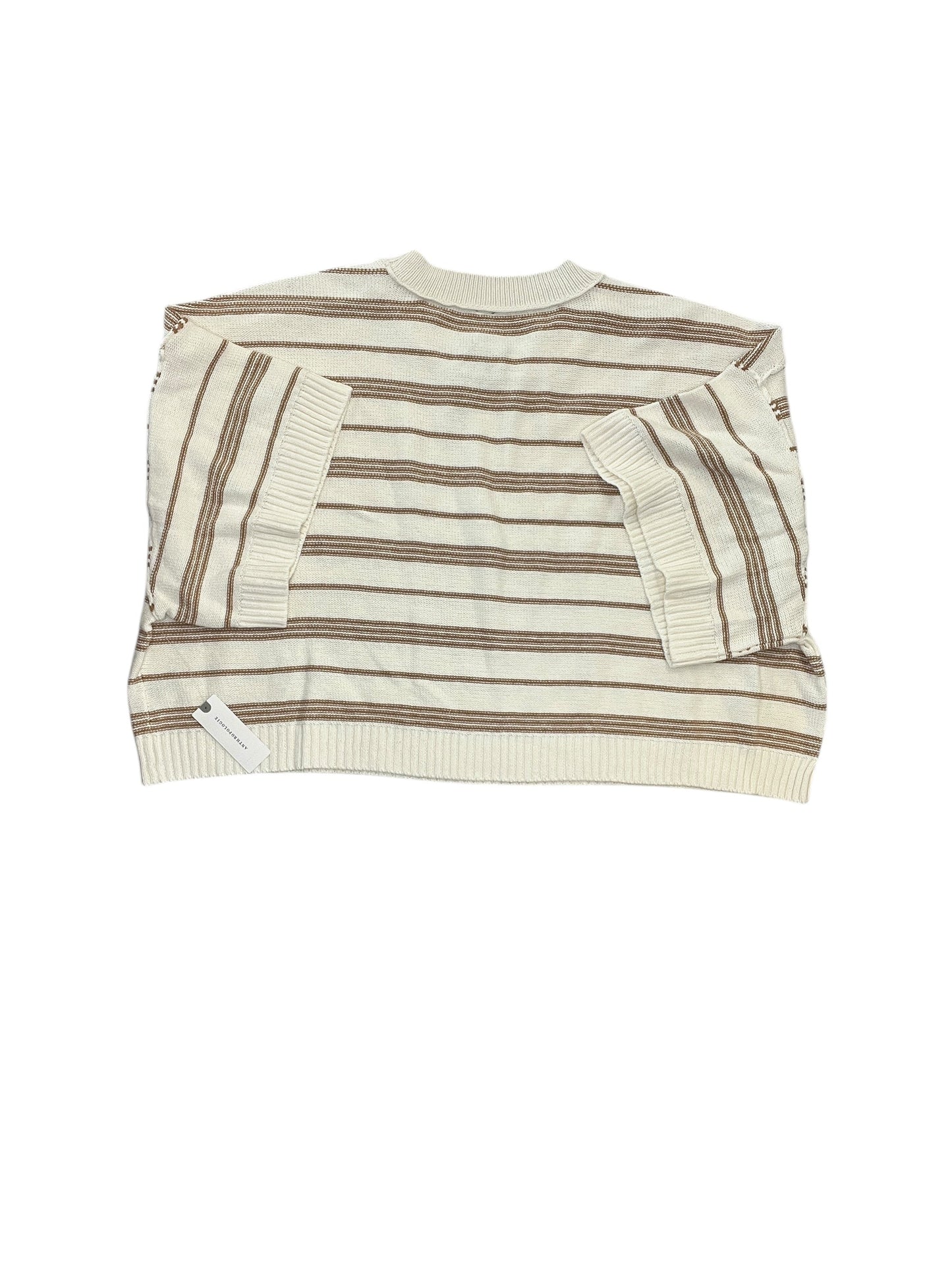 Sweater Ss By Anthropologie In White, Size:Xl