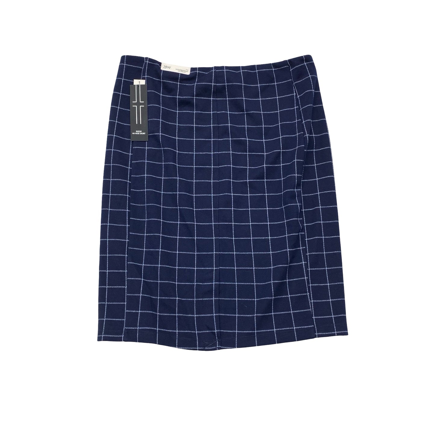 Skirt Midi By Liverpool In Navy, Size:18