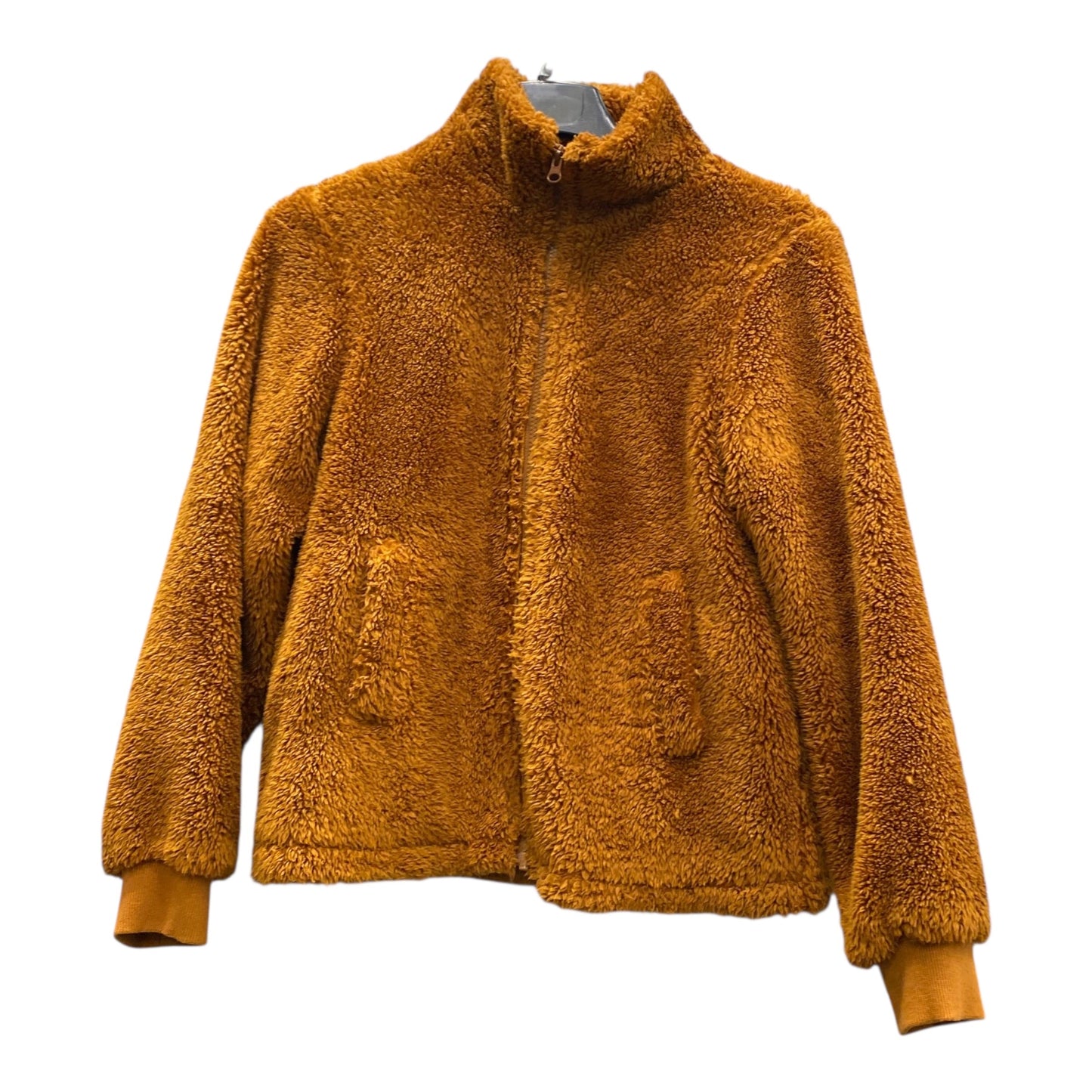 Jacket Fleece By J. Crew In Orange, Size:S