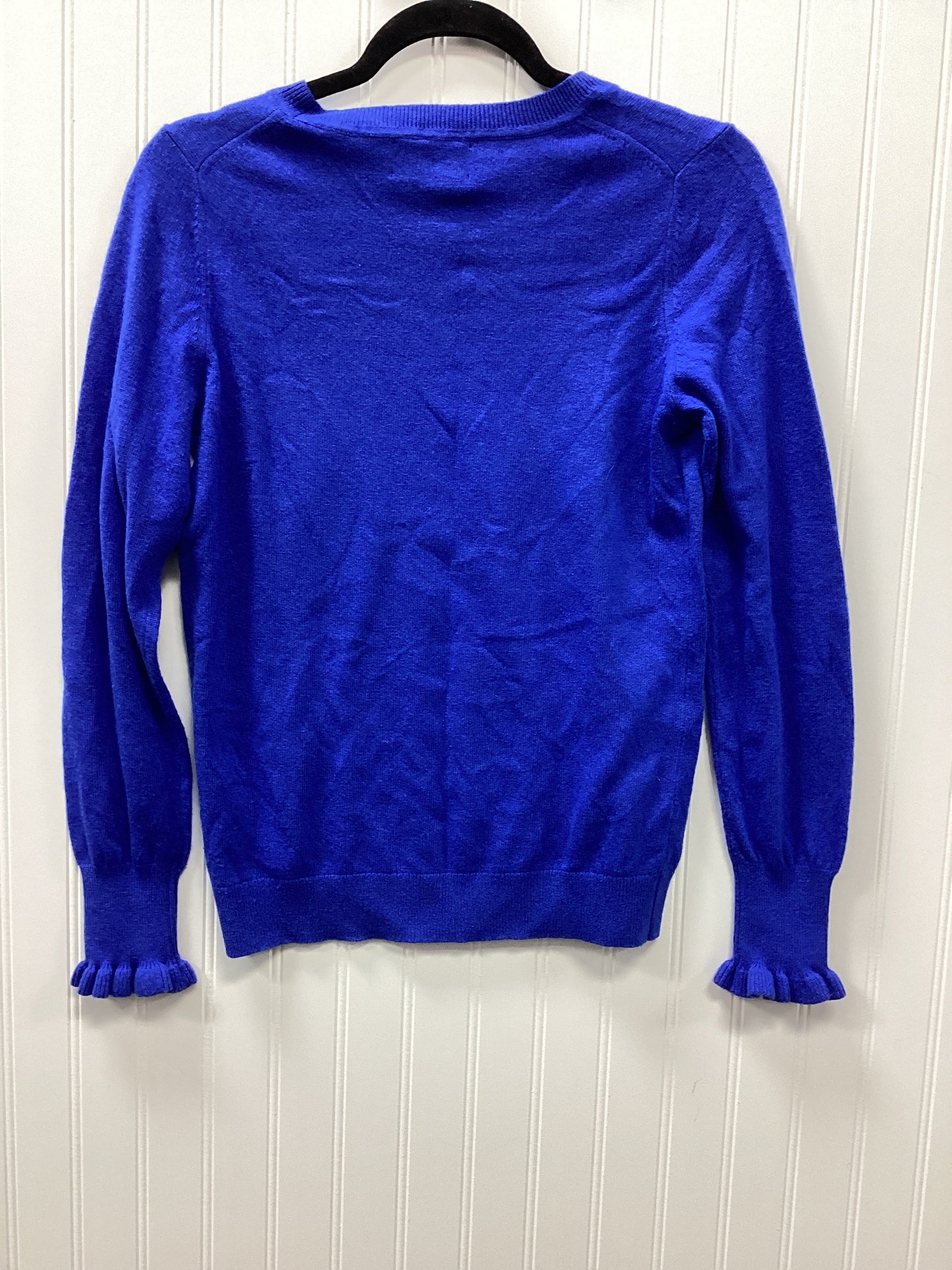 Blouse Ls By Banana Republic In Blue, Size:S