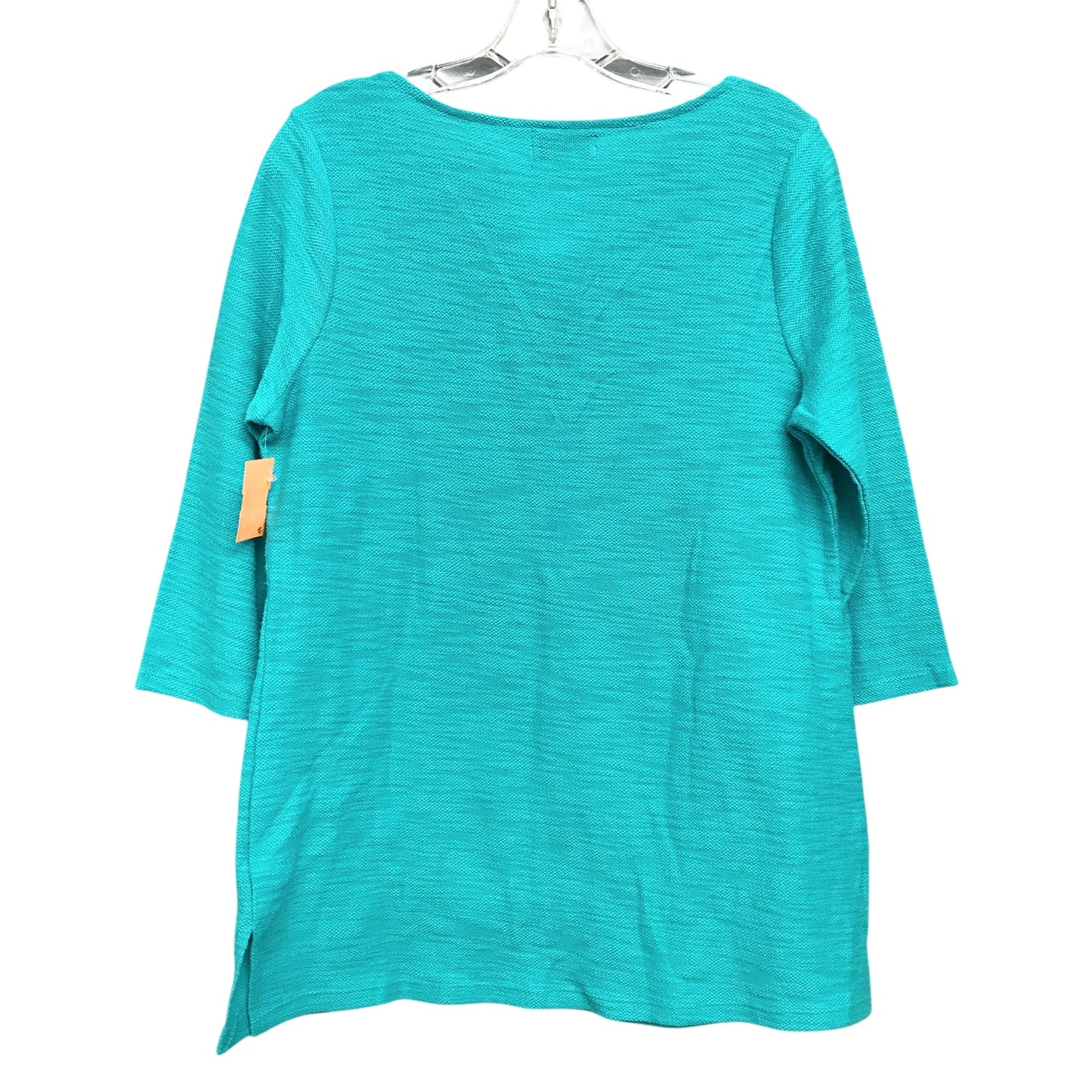 Top Ls By Liz Claiborne In Aqua, Size:M