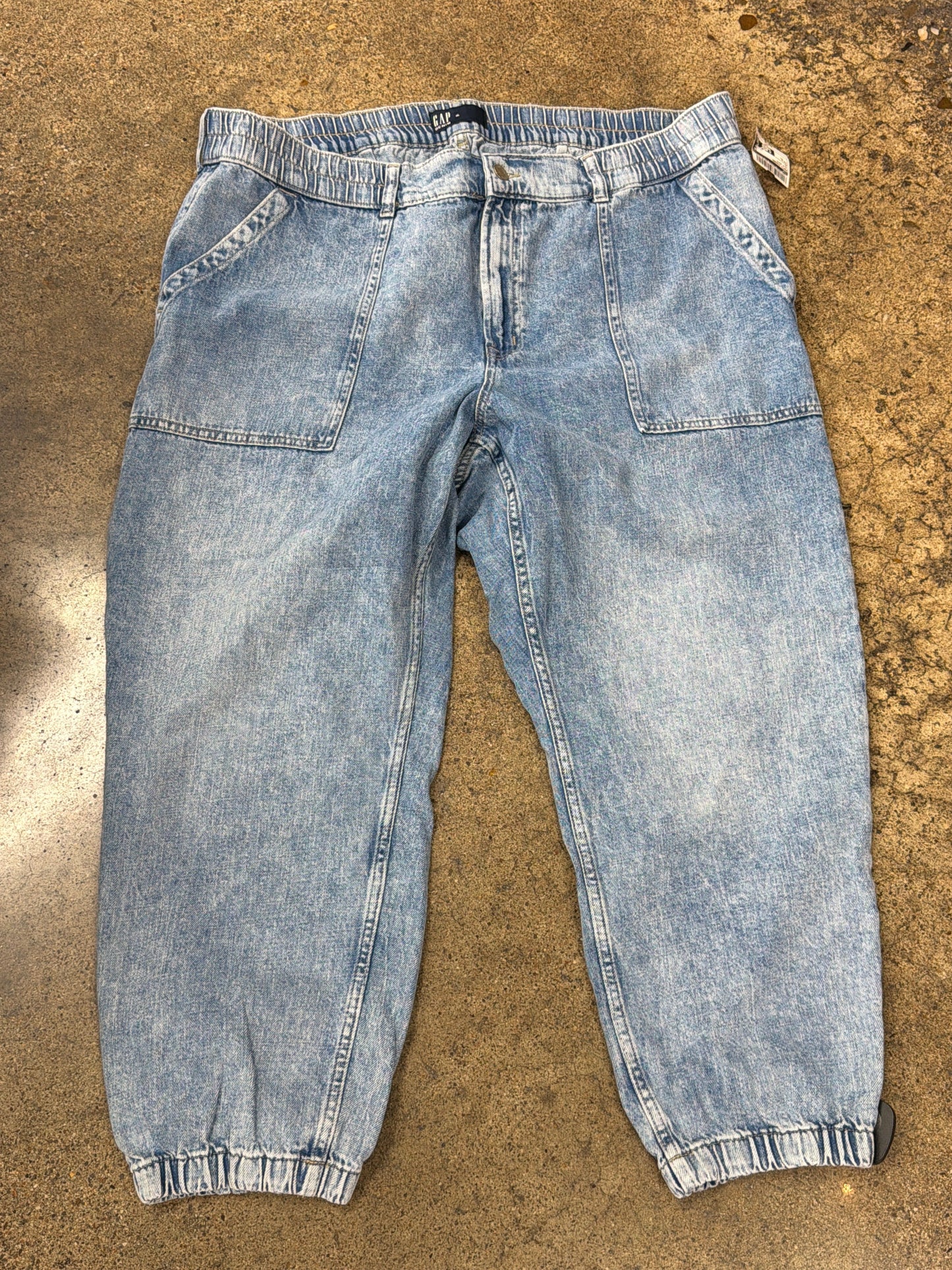 Pants Joggers By Gap In Blue Denim, Size:Xl