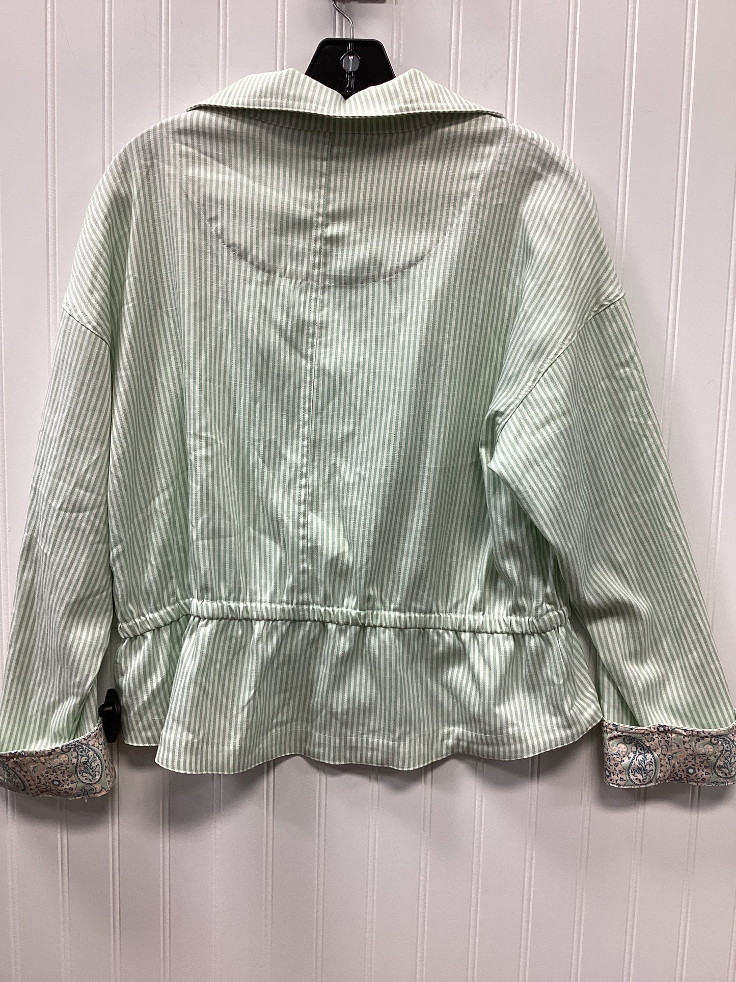 Top Ls By 89Th And Madison In Green & White, Size:M