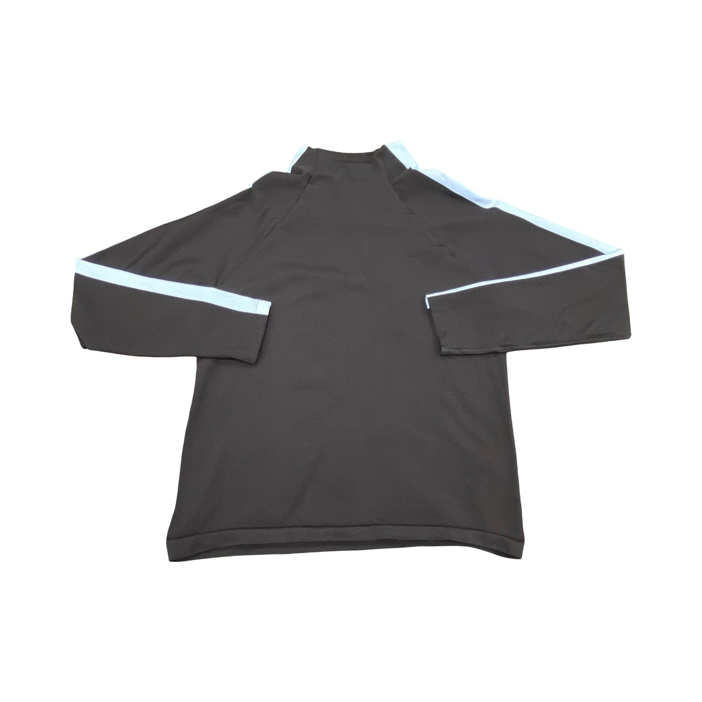 Athletic Top Ls Collar By Athleta In Brown & White, Size:L