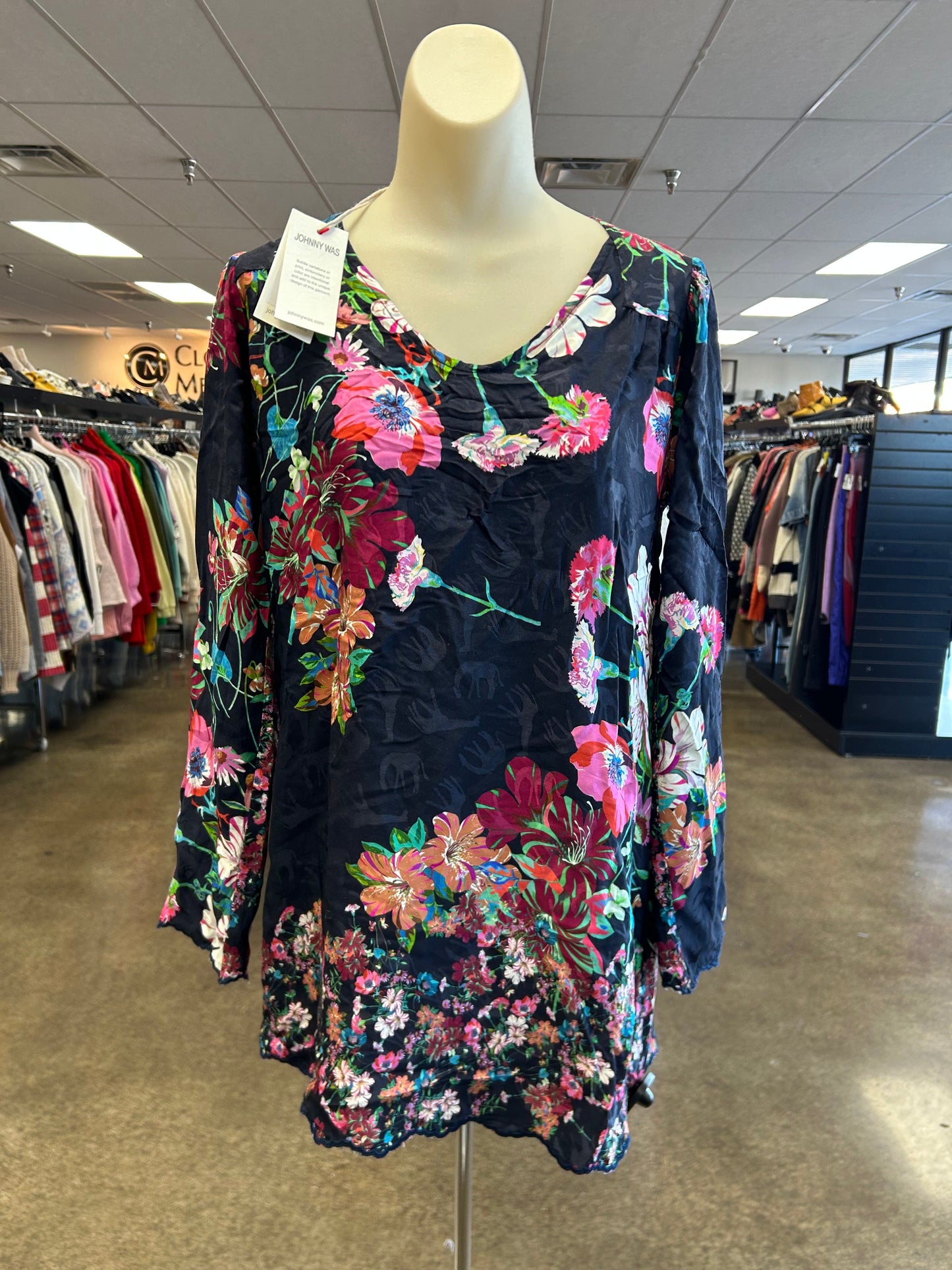 Top Ls By Johnny Was In Floral Print, Size:Xxs