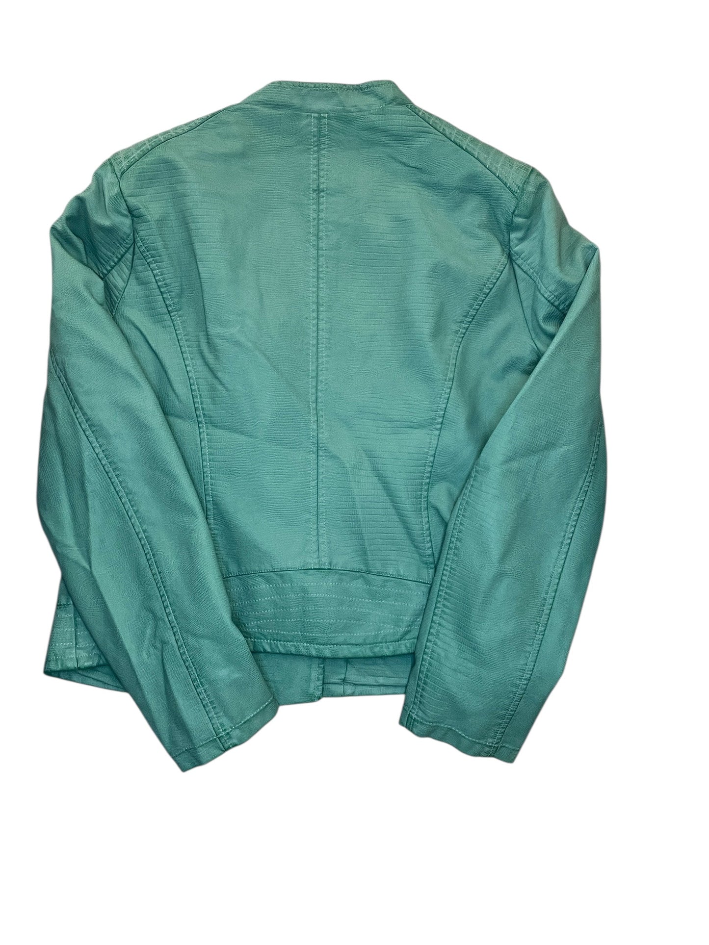 Jacket Moto By G By Giuliana In Green, Size:Xl