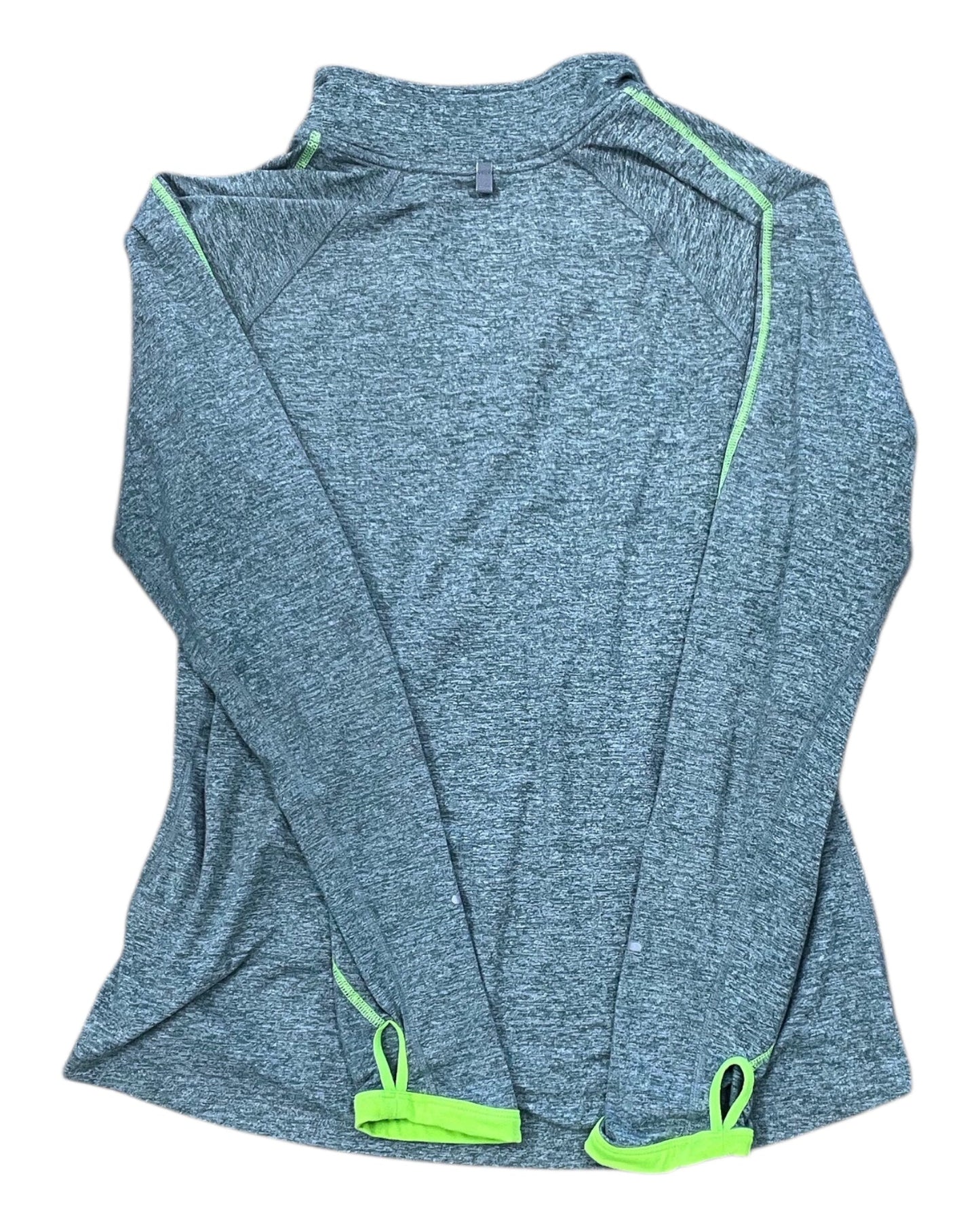 Athletic Top Ls Crewneck By Nike In Green, Size:L