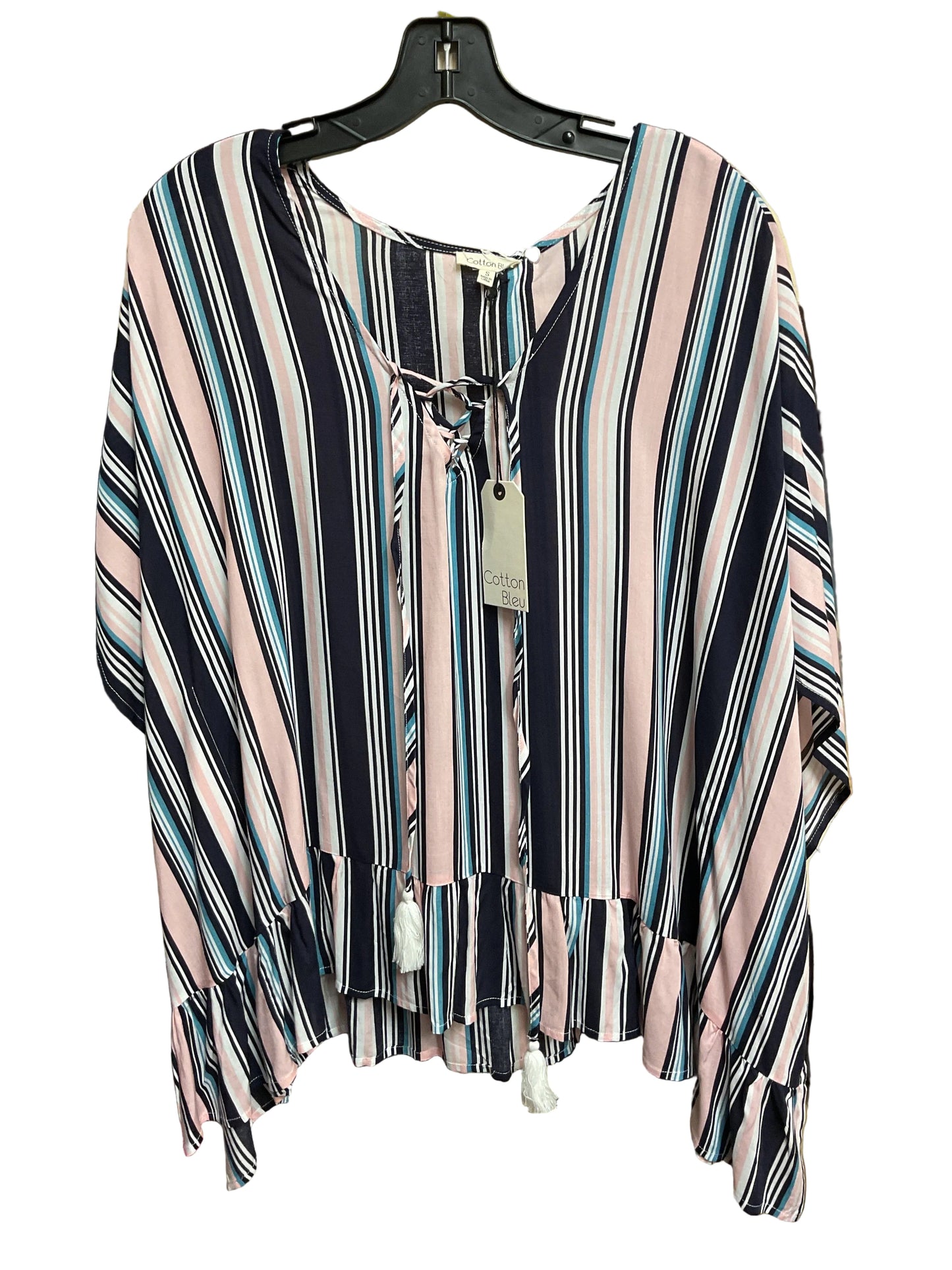 Top SS By Cotton Bleu In Blue & Pink, Size:S