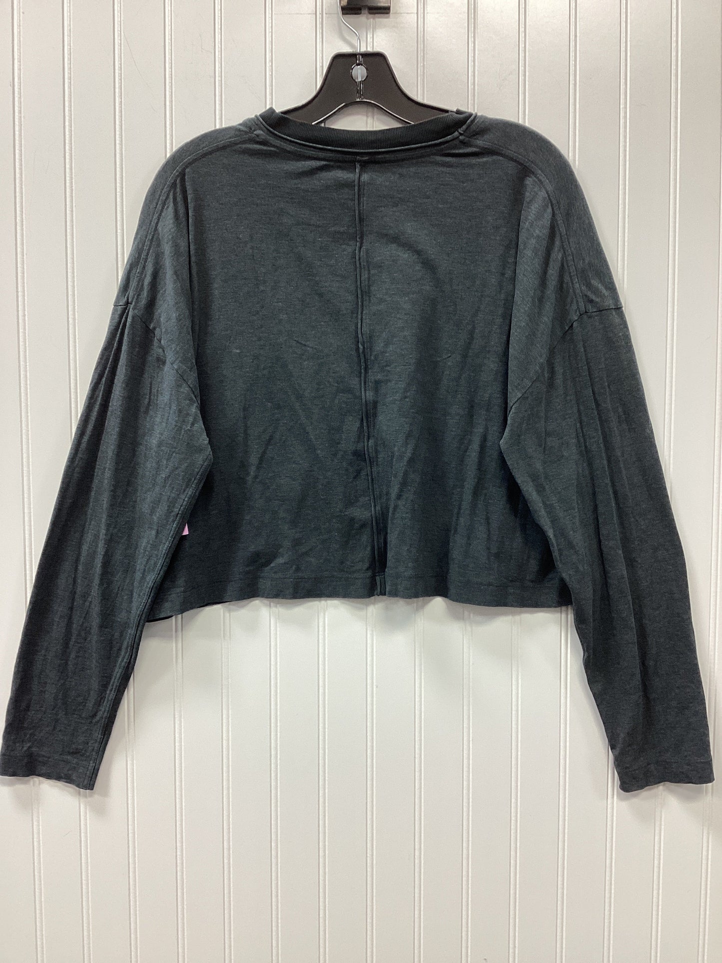 Athletic Top Ls Crewneck By Lululemon In Grey, Size:M