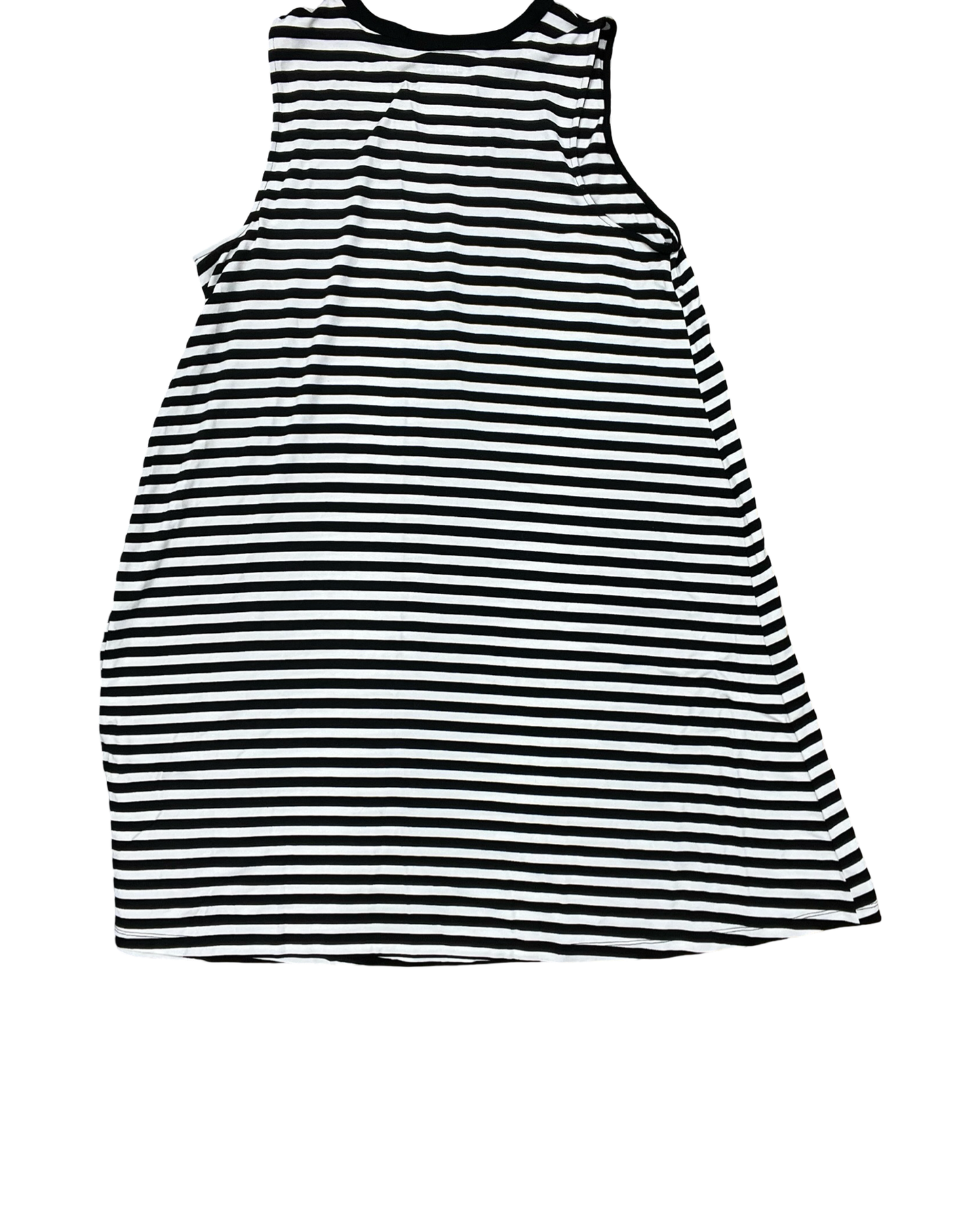 Dress Casual Midi By Time And Tru In Black & White, Size:Xl